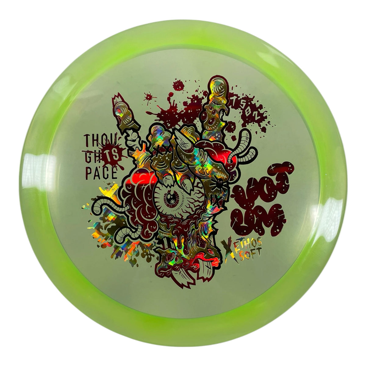 Thought Space Athletics Votum | Experimental Ethos Soft | Yellow/Gold Holo 172g Disc Golf