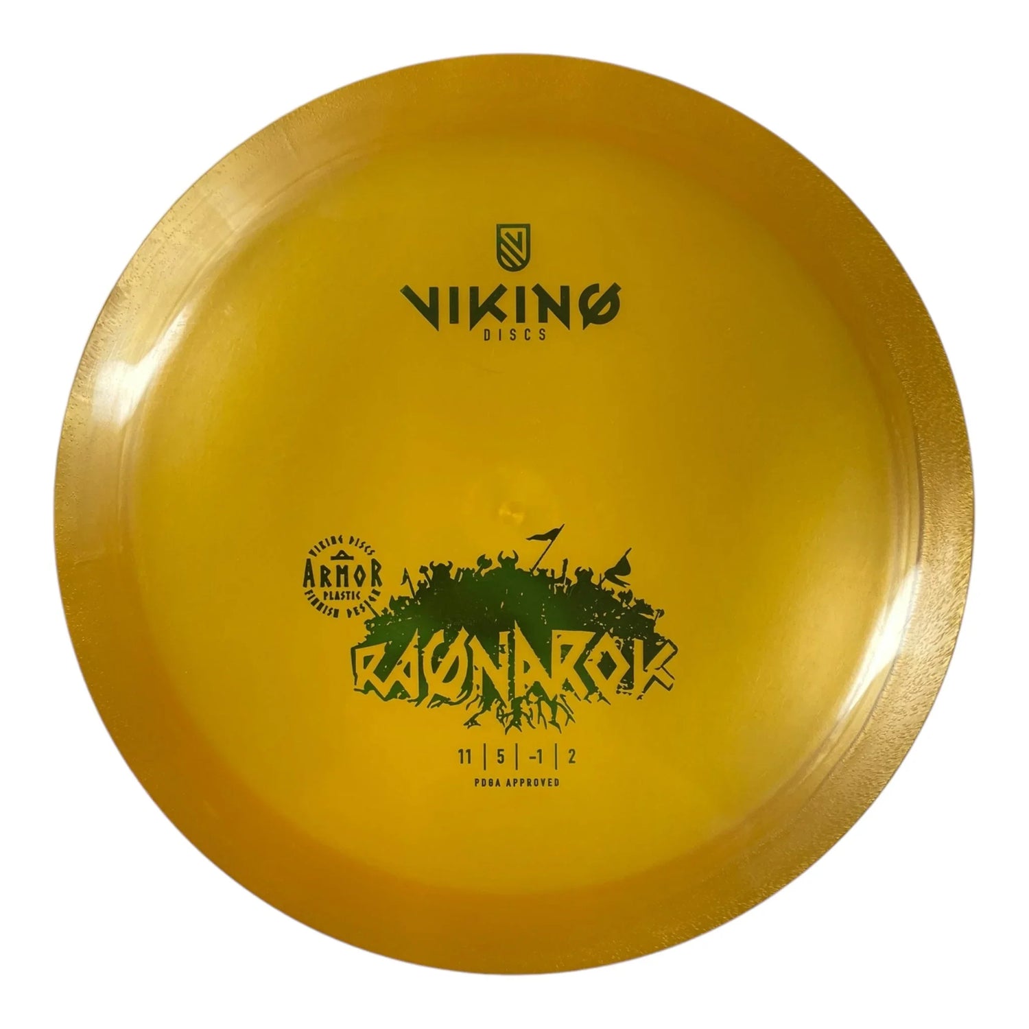 Viking Discs Ragnarok | Armor | Orange/Green 173 - 174g Disc Golf