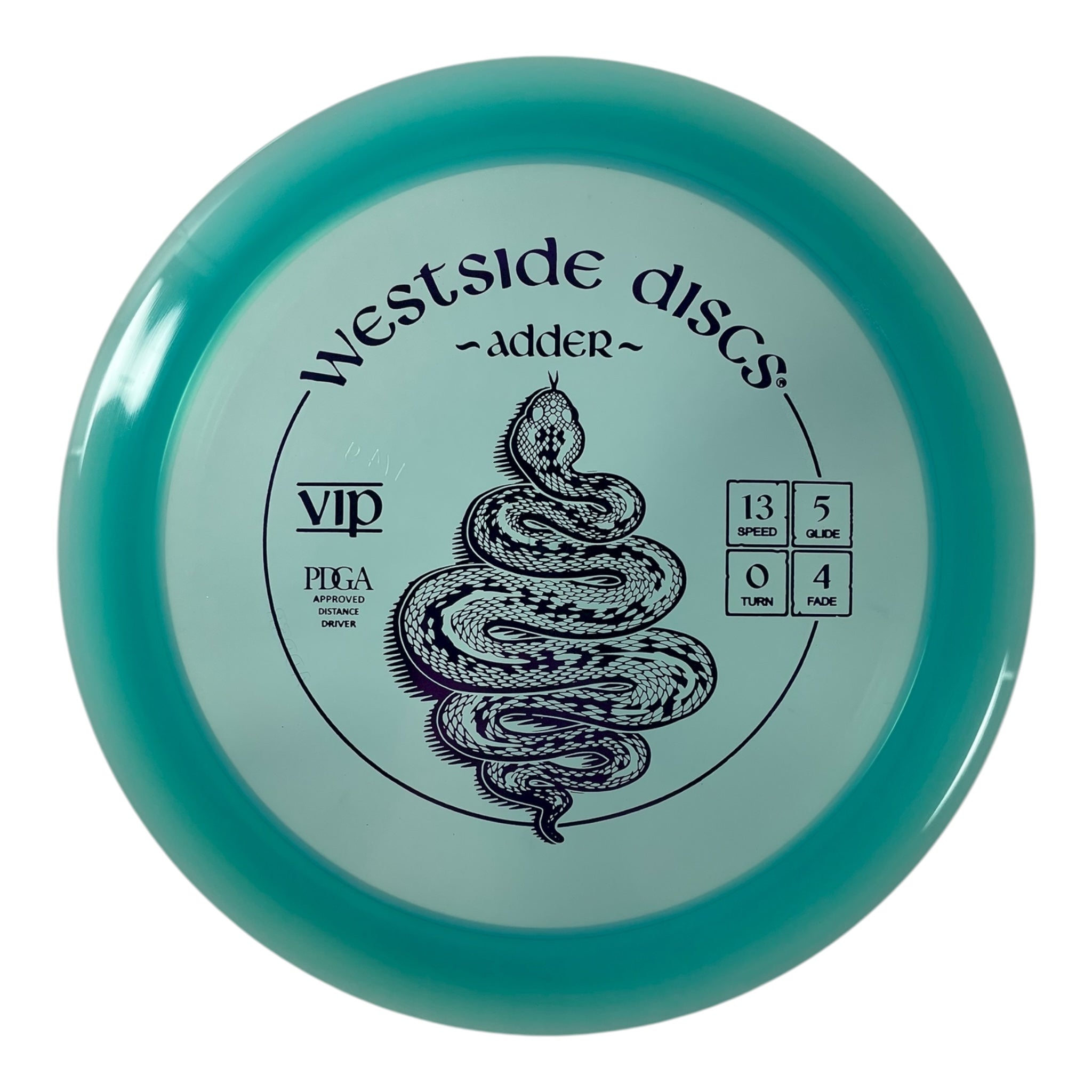 Westside Discs Adder | VIP | Blue/Purple 174g Disc Golf