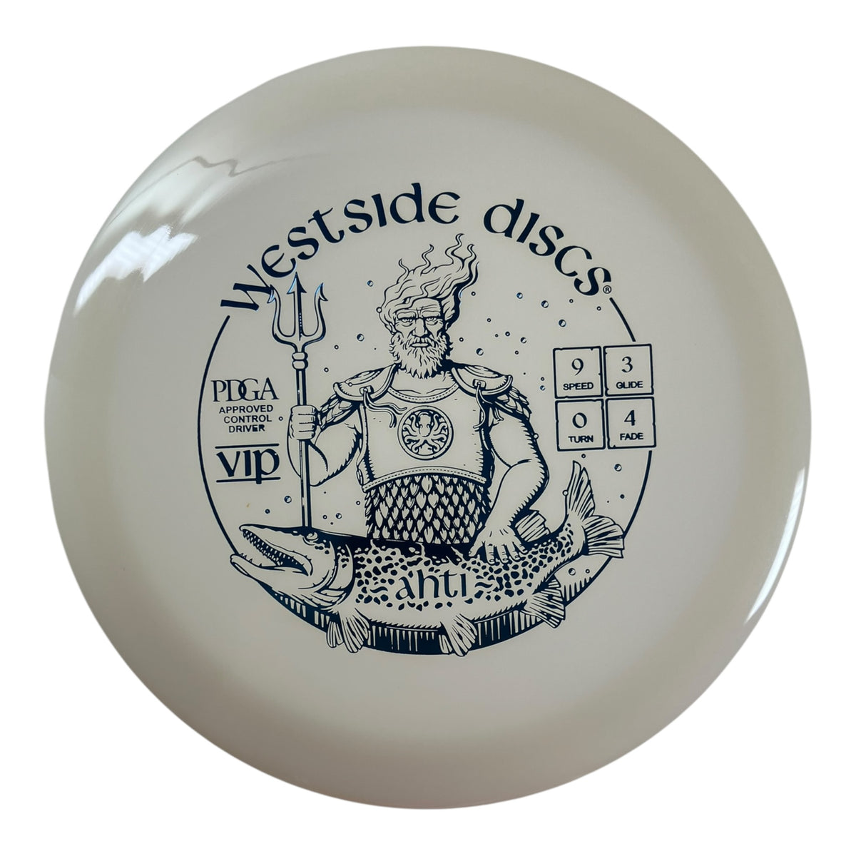 Westside Discs Ahti | VIP | White/Blue 173g Disc Golf