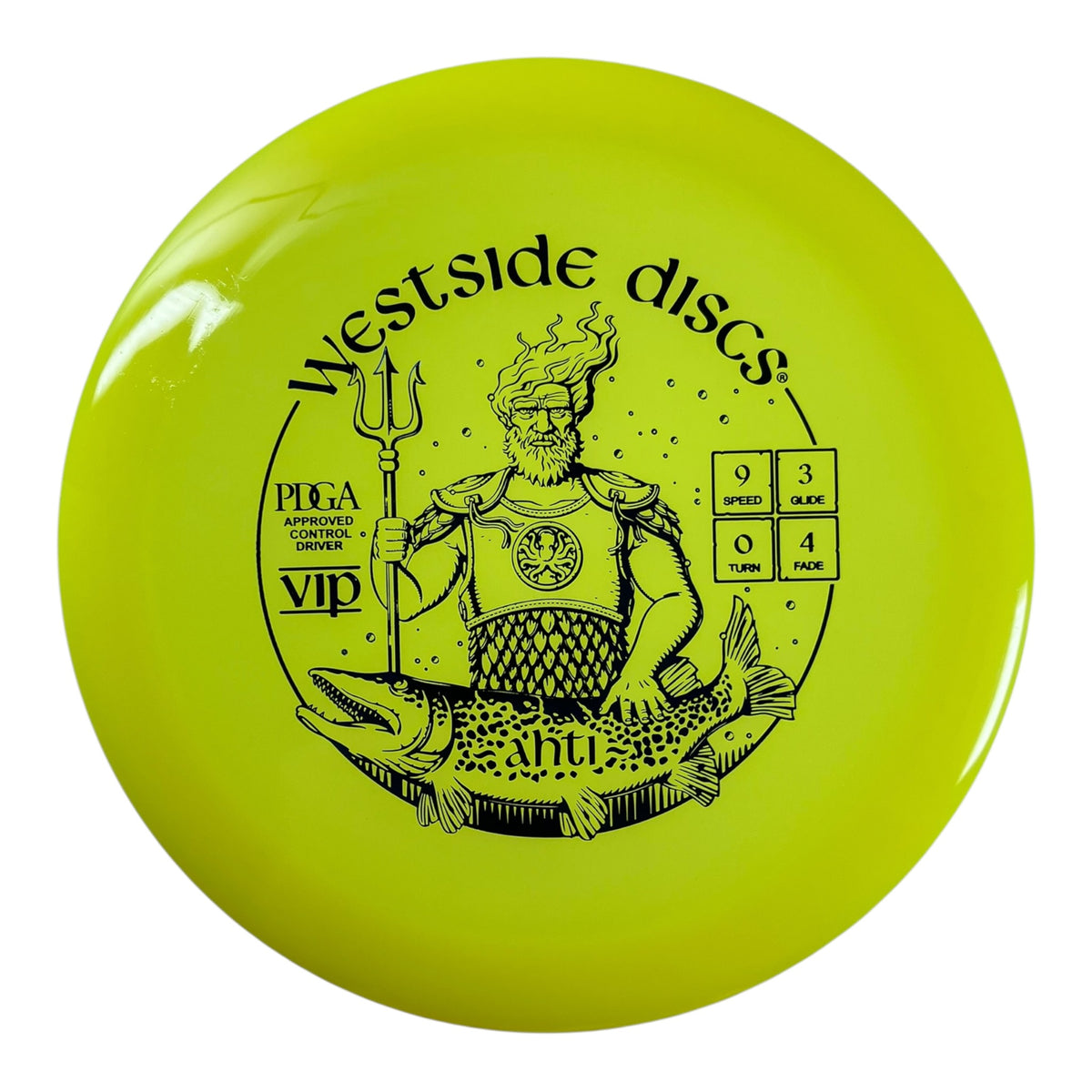 Westside Discs Ahti | VIP | Yellow/Blue 173g Disc Golf