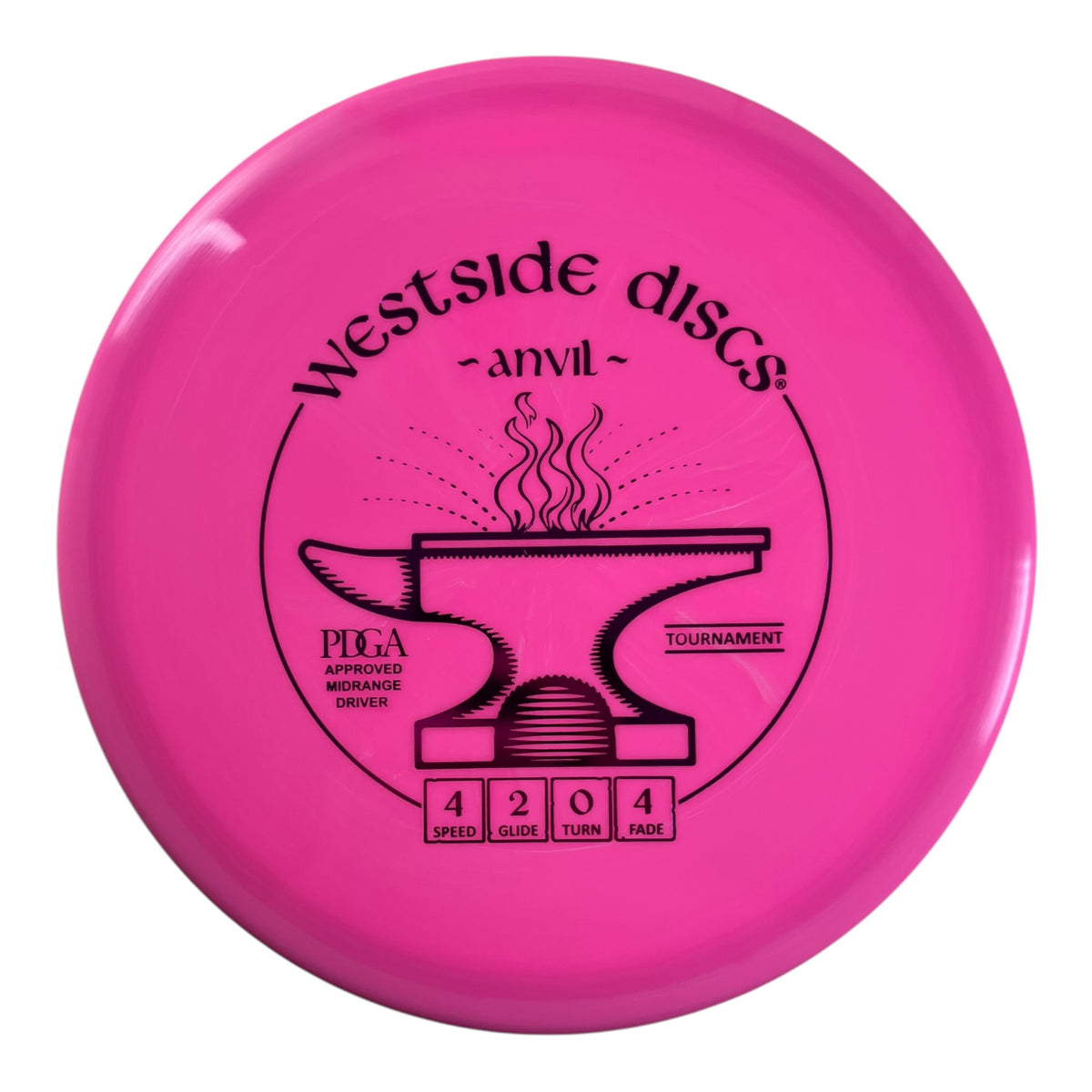 Westside Discs Anvil | Tournament | Pink/Purple 174g Disc Golf