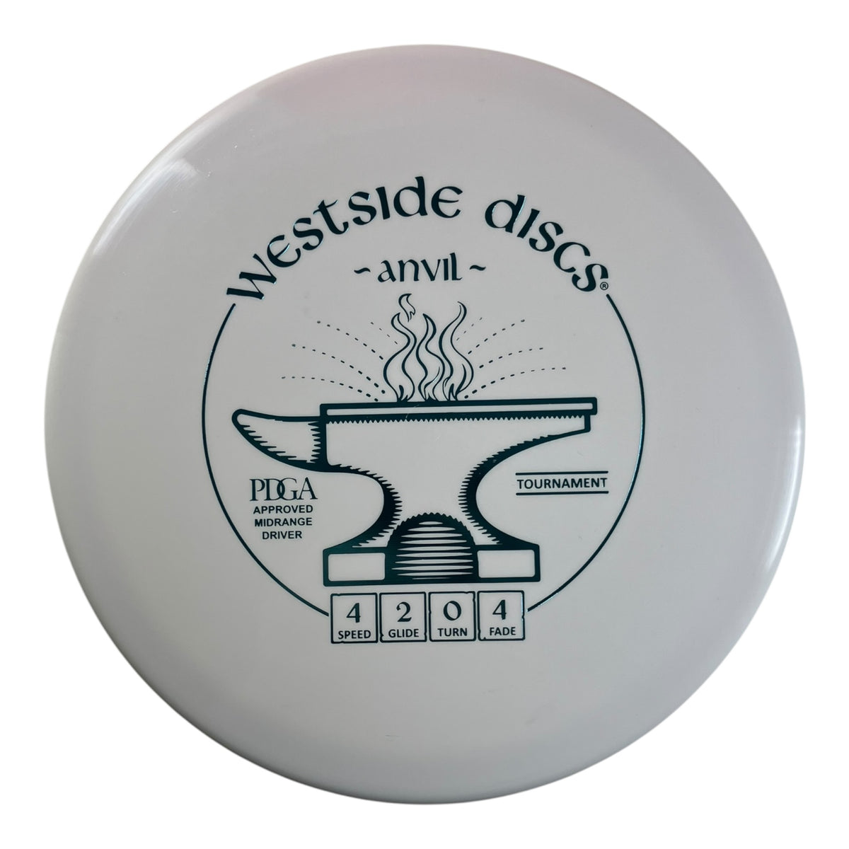 Westside Discs Anvil | Tournament | White/Blue 173g Disc Golf