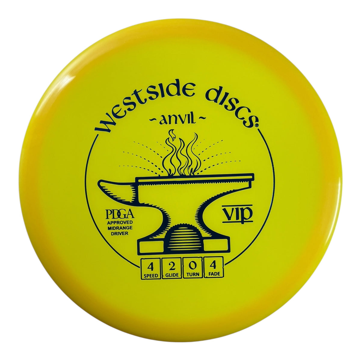 Westside Discs Anvil | VIP | Yellow/Blue 172g Disc Golf