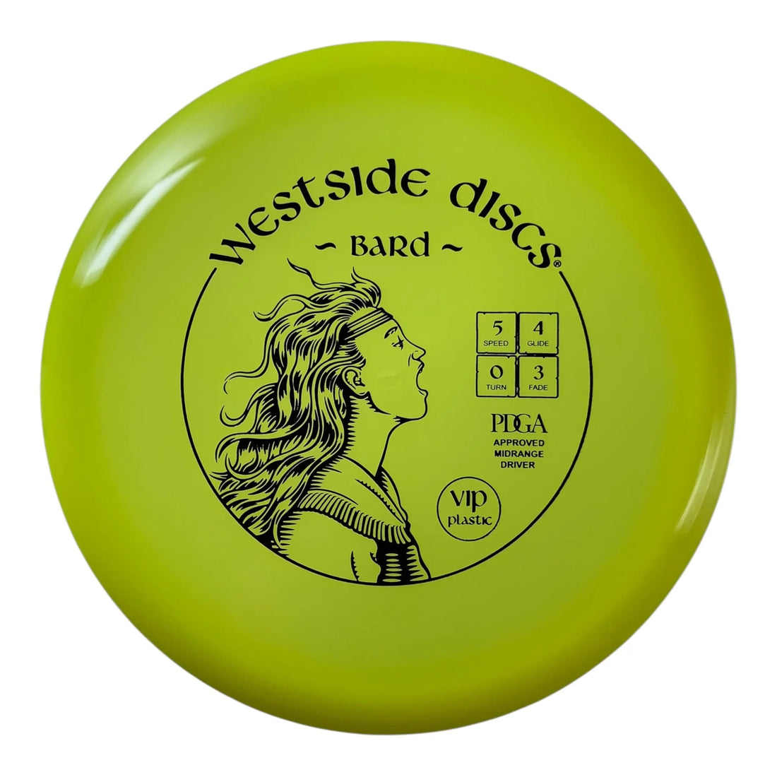 Westside Discs Bard | VIP | Yellow/Purple 173g Disc Golf