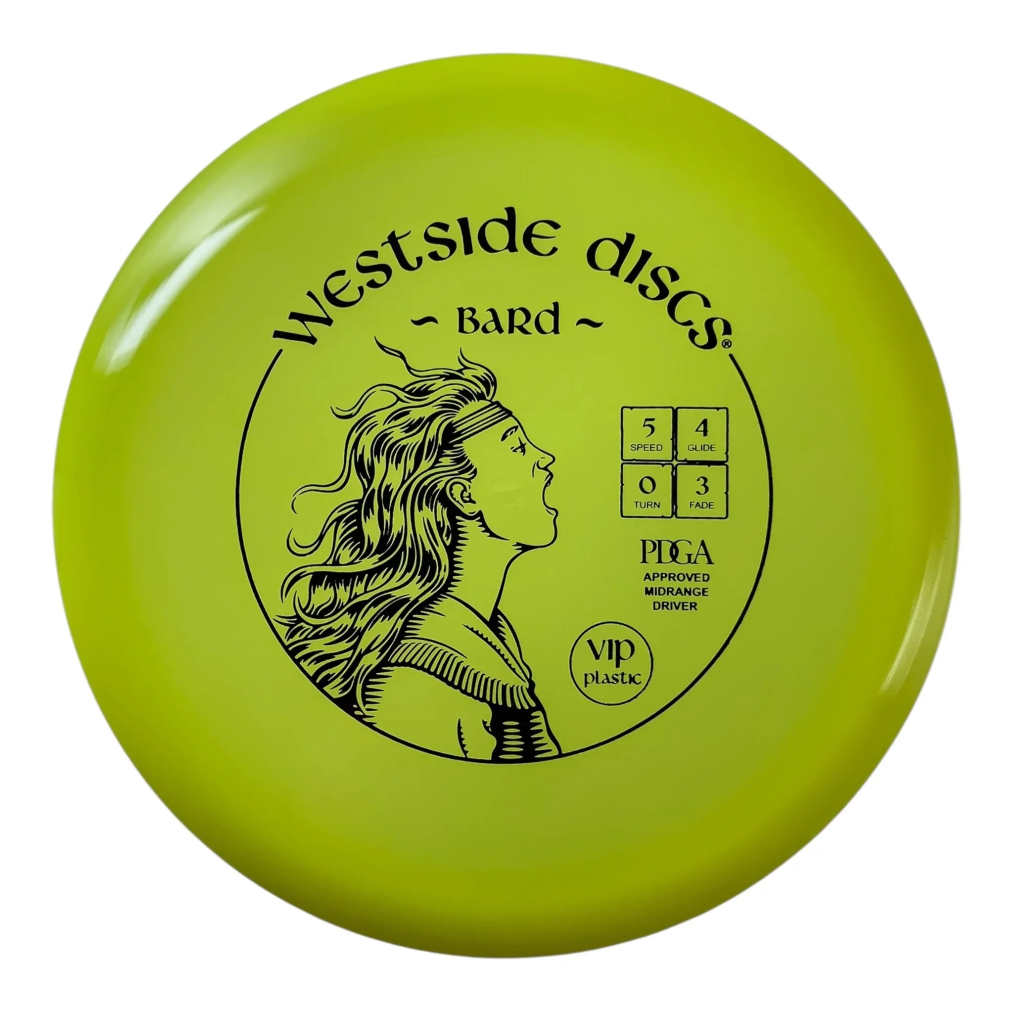 Westside Discs Bard | VIP | Yellow/Purple 173g Disc Golf