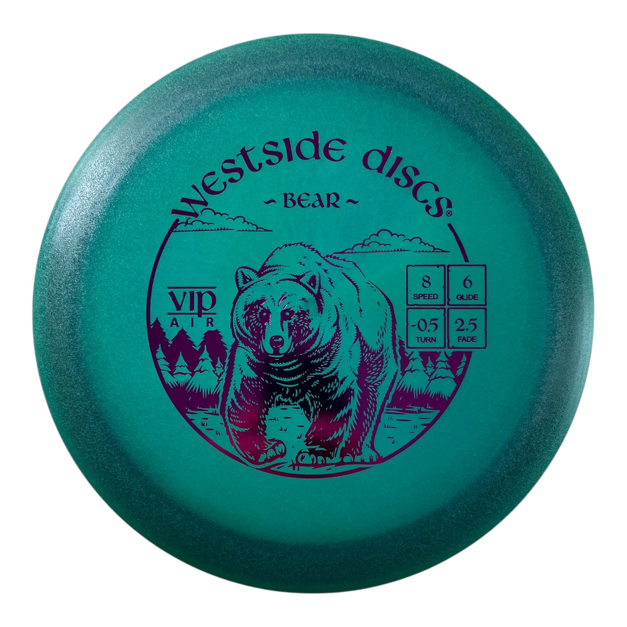 Westside Discs Bear | VIP Air | Blue/Purple 165g Disc Golf