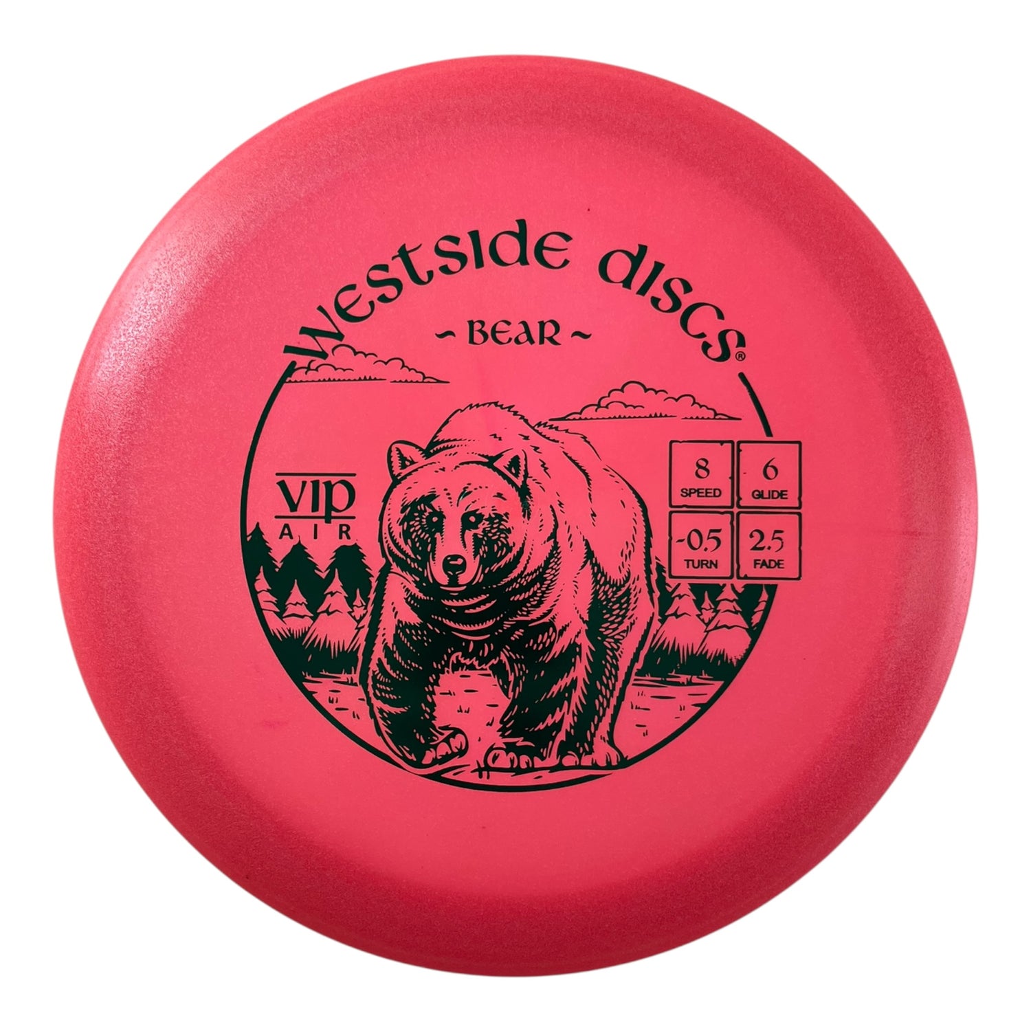 Westside Discs Bear | VIP Air | Red/Green 164g Disc Golf