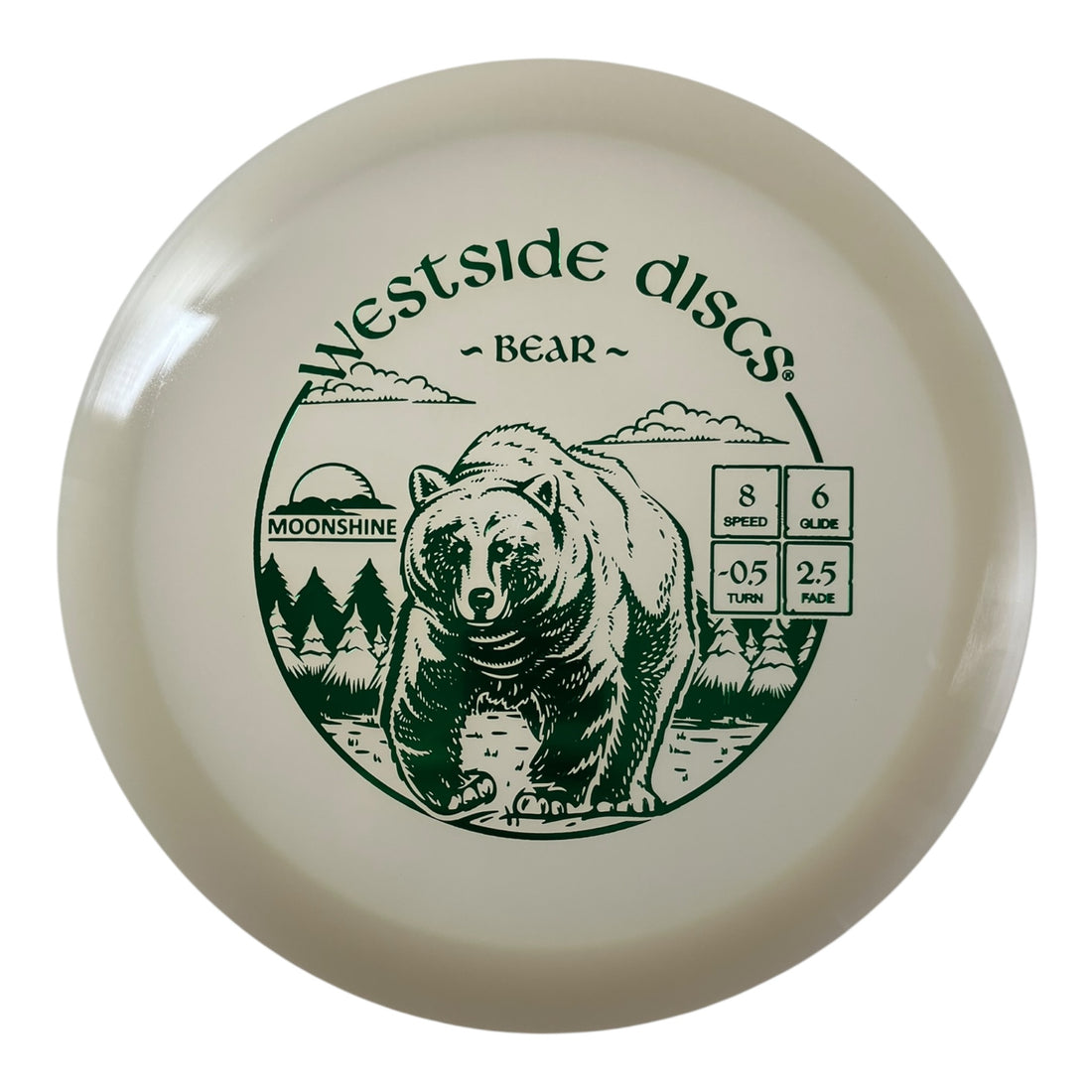 Westside Discs Bear | VIP Moonshine | Glow/Green 173g Disc Golf