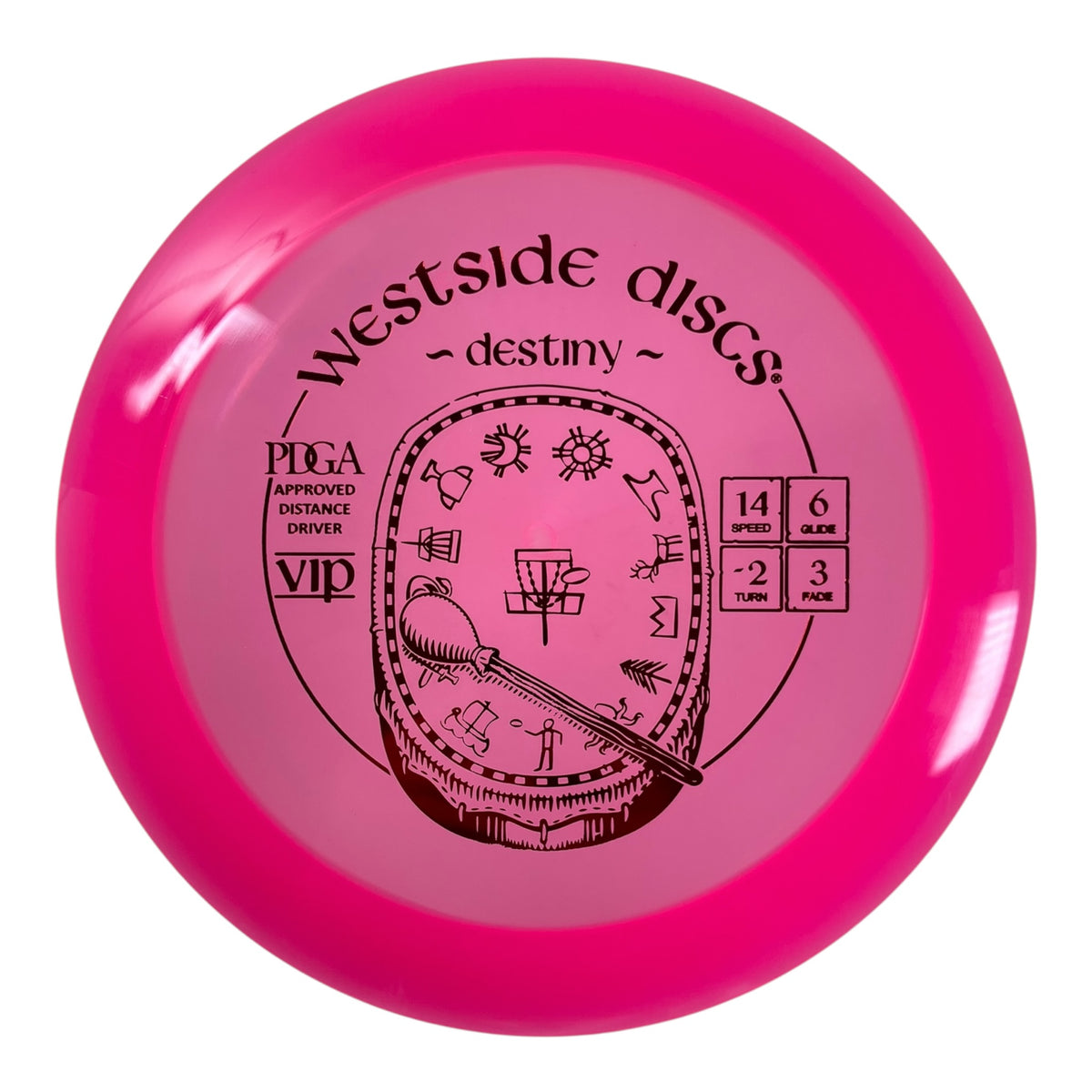 Westside Discs Destiny | VIP | Pink/Red 173g Disc Golf