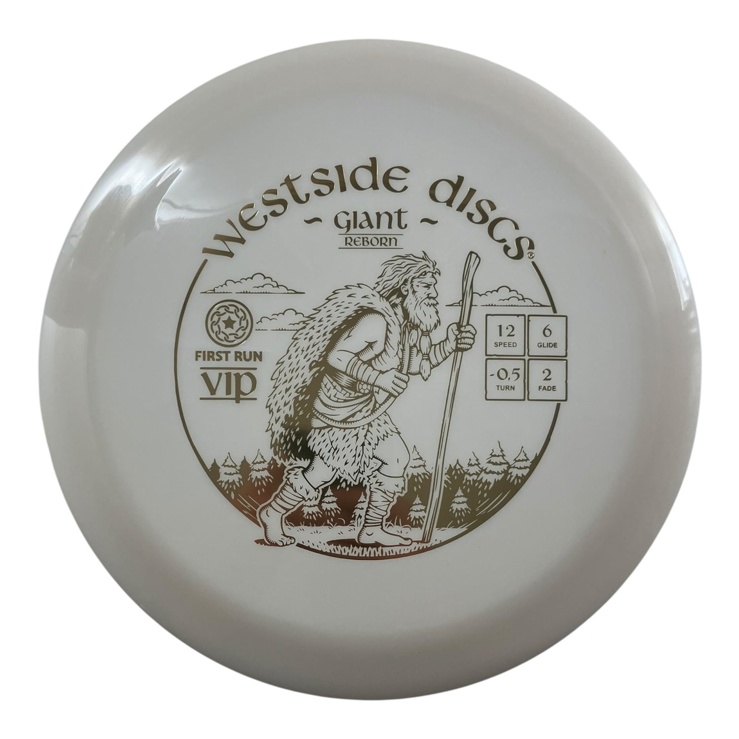 Westside Discs Giant | VIP | White/Gold 175g (Reborn First Run) Disc Golf