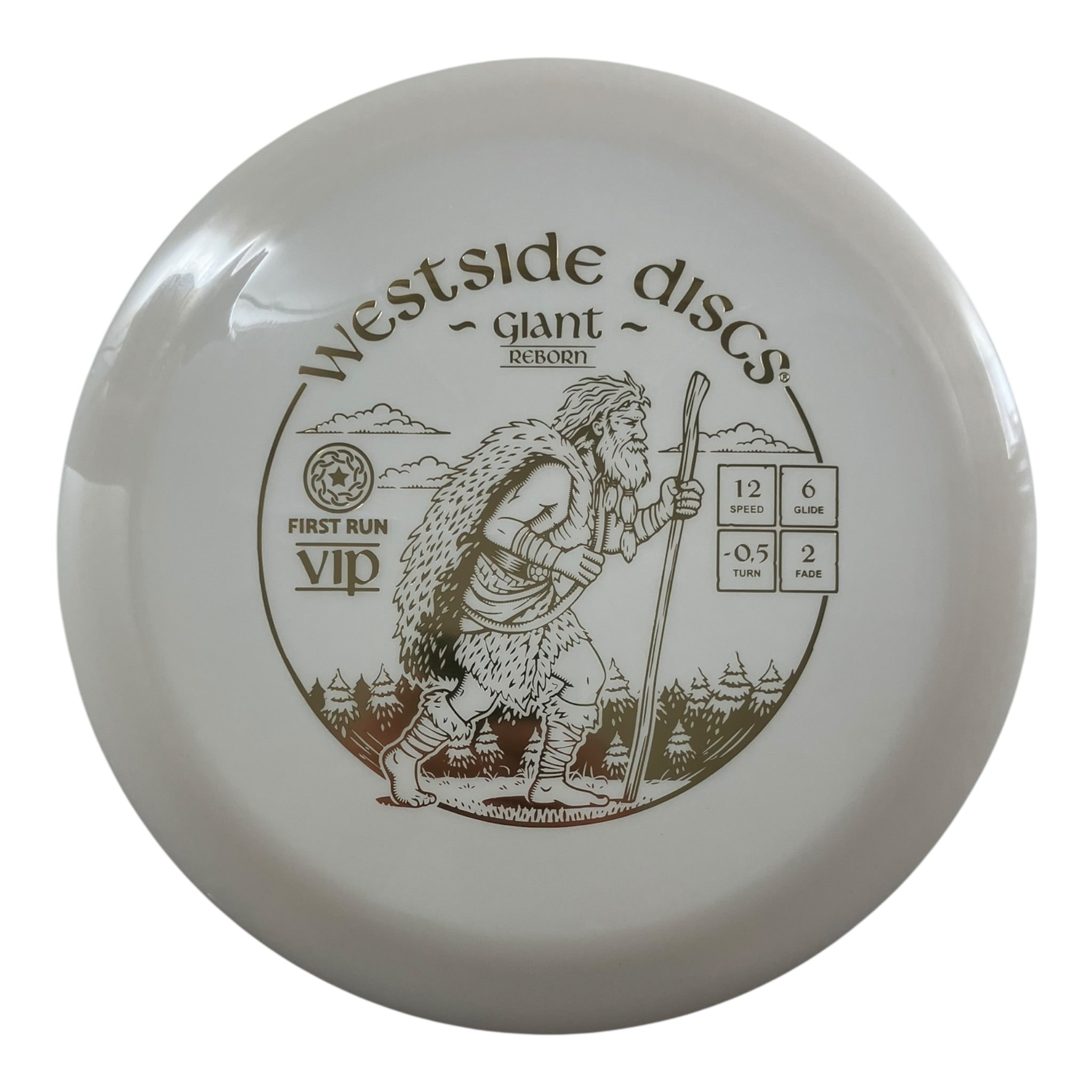 Westside Discs Giant | VIP | White/Gold 175g (Reborn First Run) Disc Golf