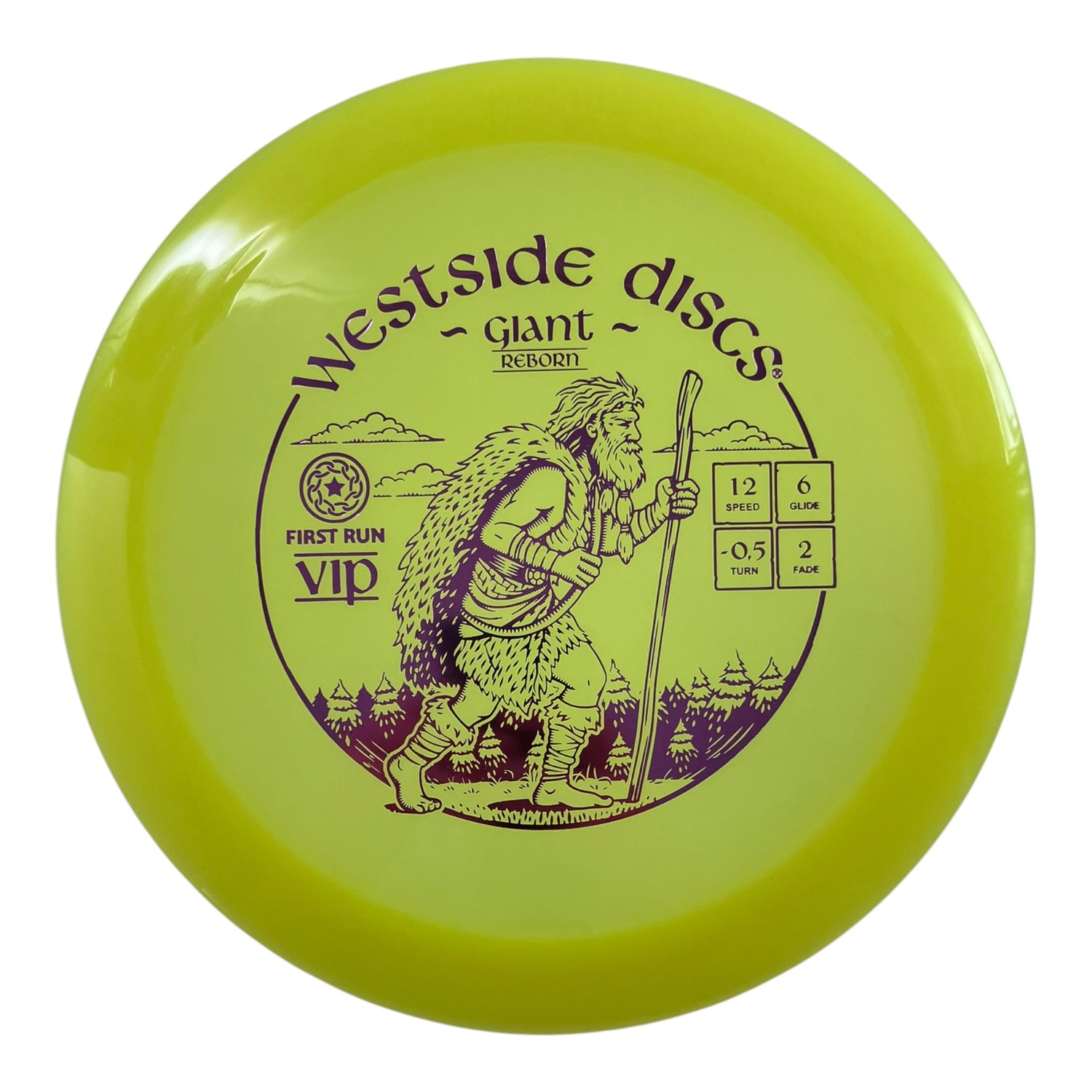 Westside Discs Giant | VIP | Yellow/Pink 171g (Reborn First Run) Disc Golf