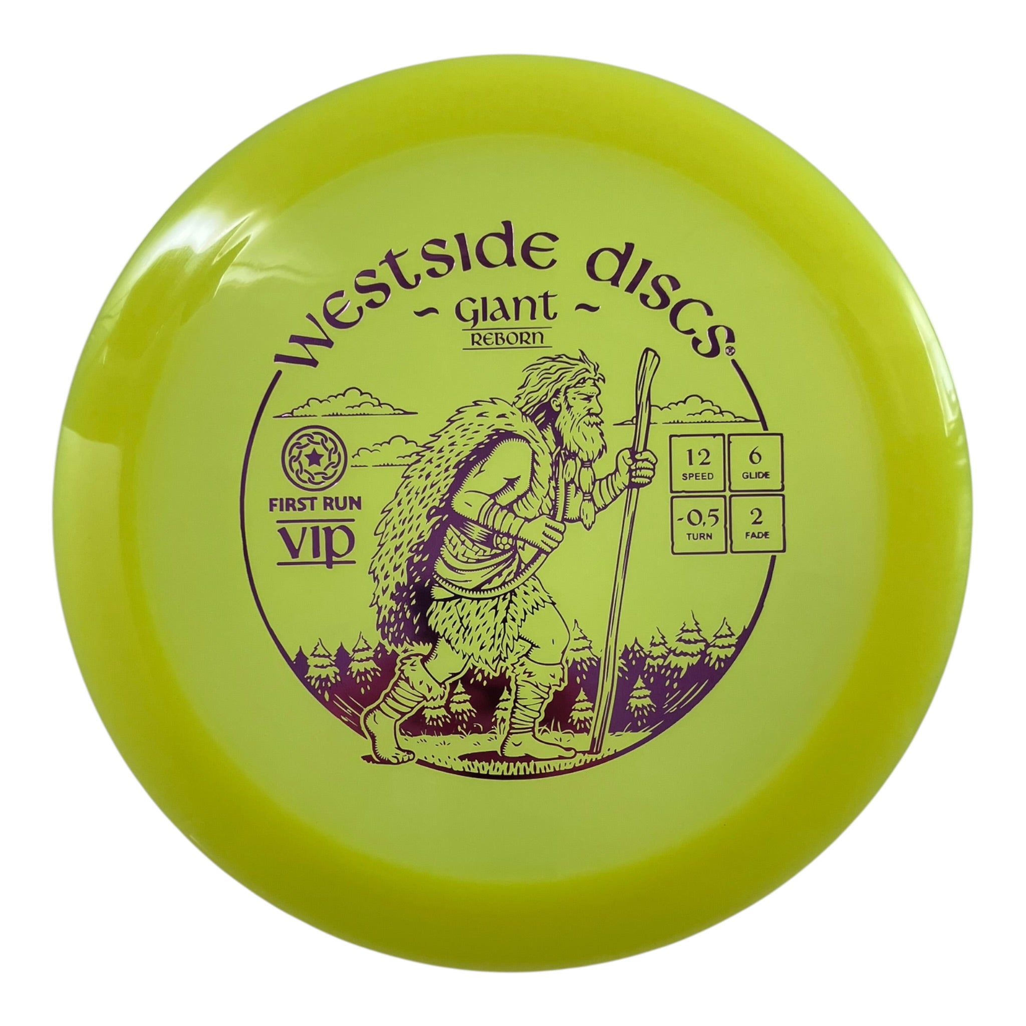 Westside Discs Giant | VIP | Yellow/Pink 171g (Reborn First Run) Disc Golf