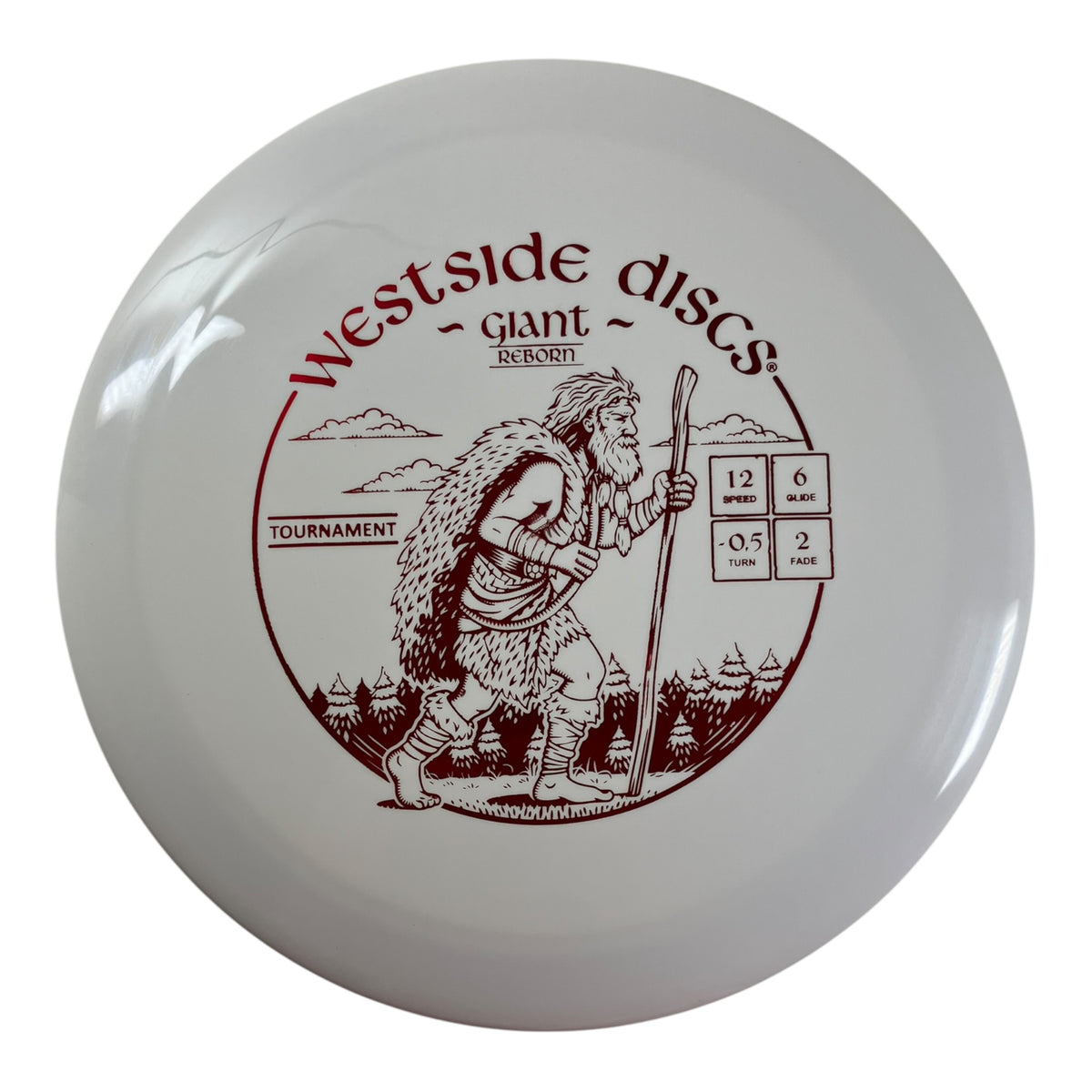 Westside Discs Giant Reborn | Tournament | White/Red 173g Disc Golf