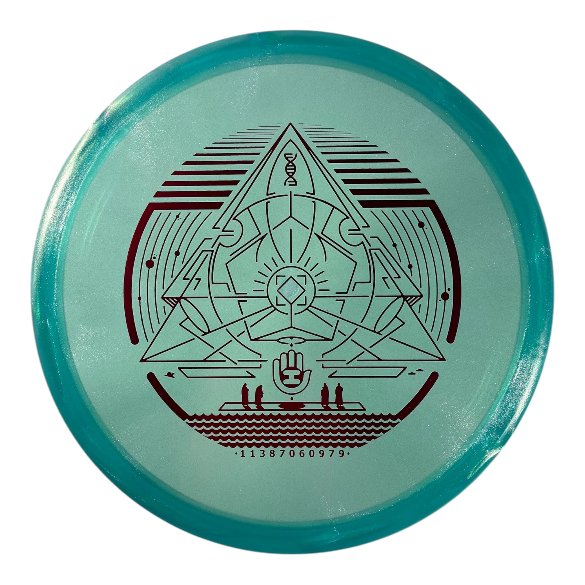 Westside Discs Harp | VIP-Ice Glimmer | Blue/Red 176g (Handeye) Disc Golf
