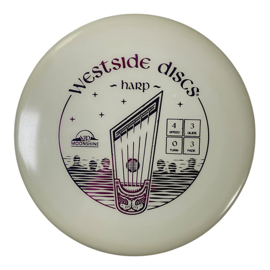 Westside Discs Harp | VIP Moonshine | Glow/Purple 176g Disc Golf