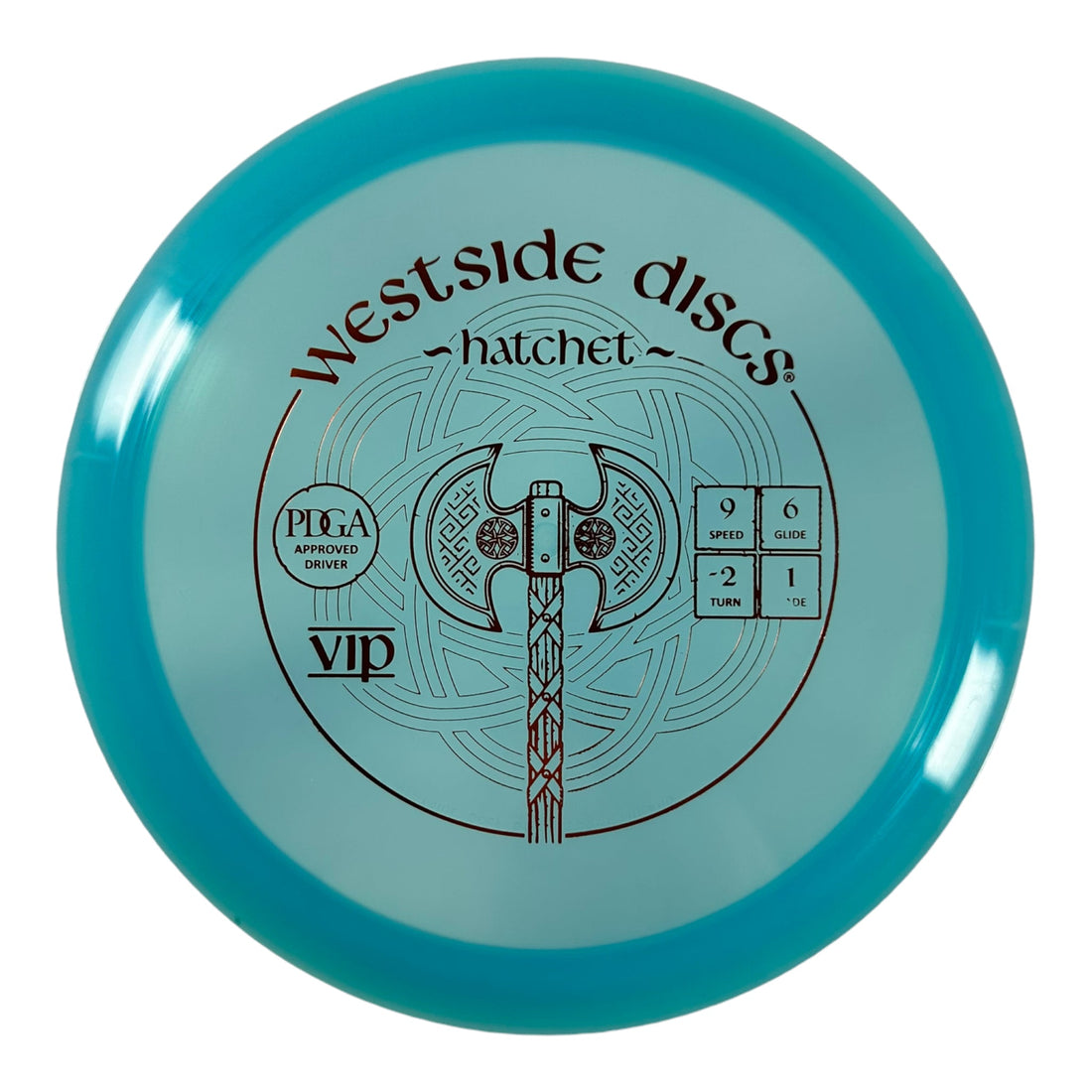 Westside Discs Hatchet | VIP | Blue/Bronze 173g Disc Golf