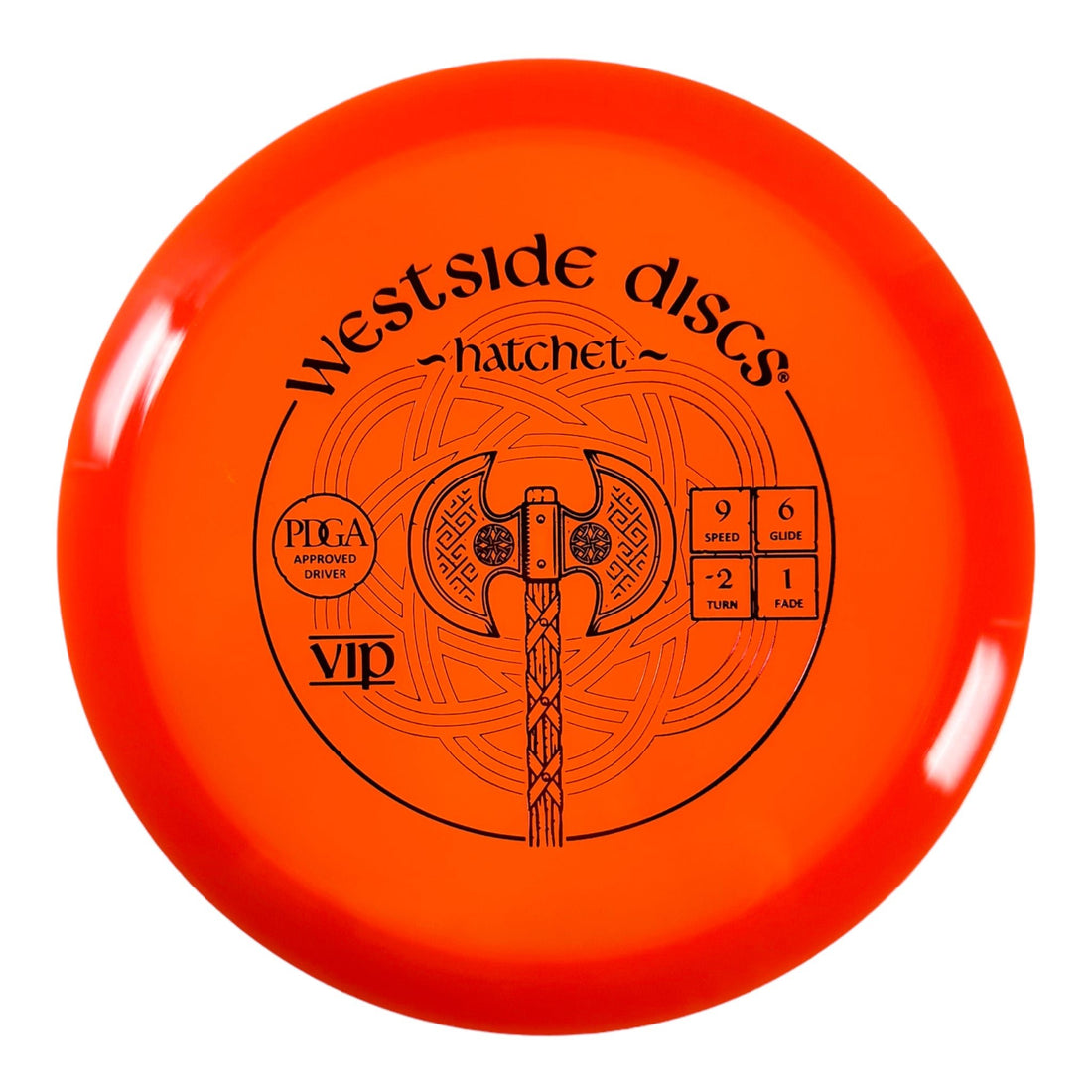 Westside Discs Hatchet | VIP | Orange/Red 164 - 165g Disc Golf