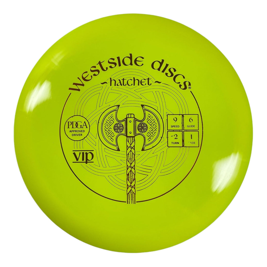 Westside Discs Hatchet | VIP | Yellow/Orange 176g Disc Golf