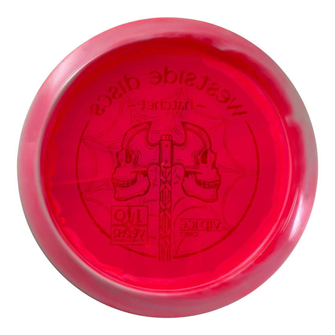Westside Discs Hatchet - Used Like New | Vip Ice Orbit | Red/Red 174g (10 Year) Disc Golf