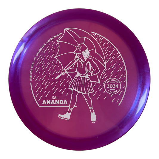 Westside Discs Longbowman | VIP Chameleon | Purple/White 173 - 174g (Sai Ananda) Disc Golf