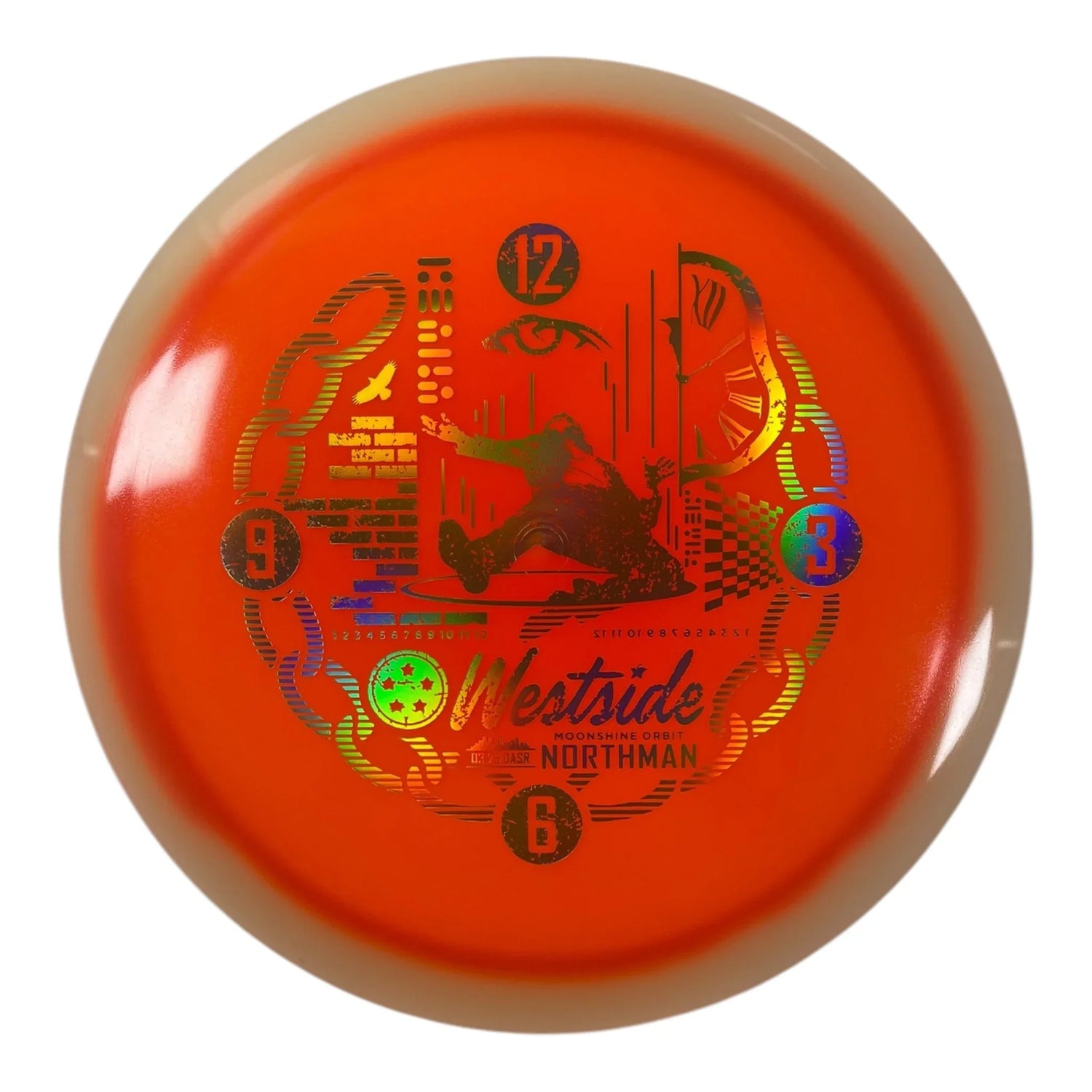 Westside Discs Northman | Moonshine Orbit | Orange/Gold 174g (Handeye) Disc Golf