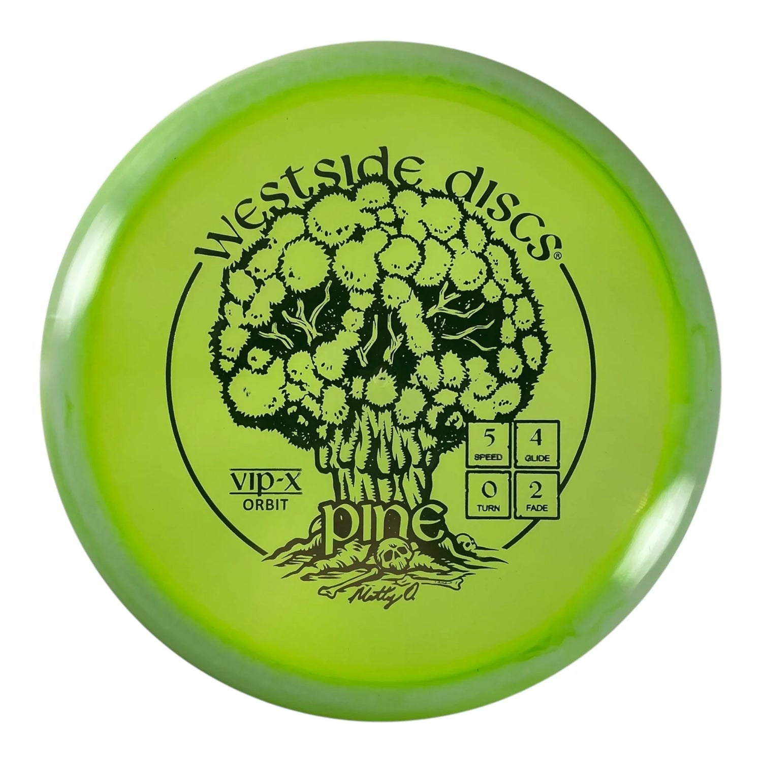 Westside Discs Pine | VIP-X Orbit | Green/Silver 177-178g (Matt Orum) Disc Golf