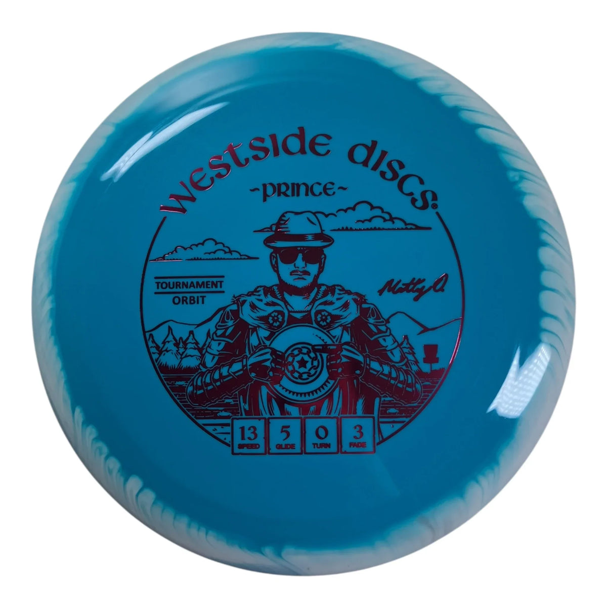 Westside Discs Prince | Tournament Orbit | Blue/White/Red 174g (Matt Orum) Disc Golf