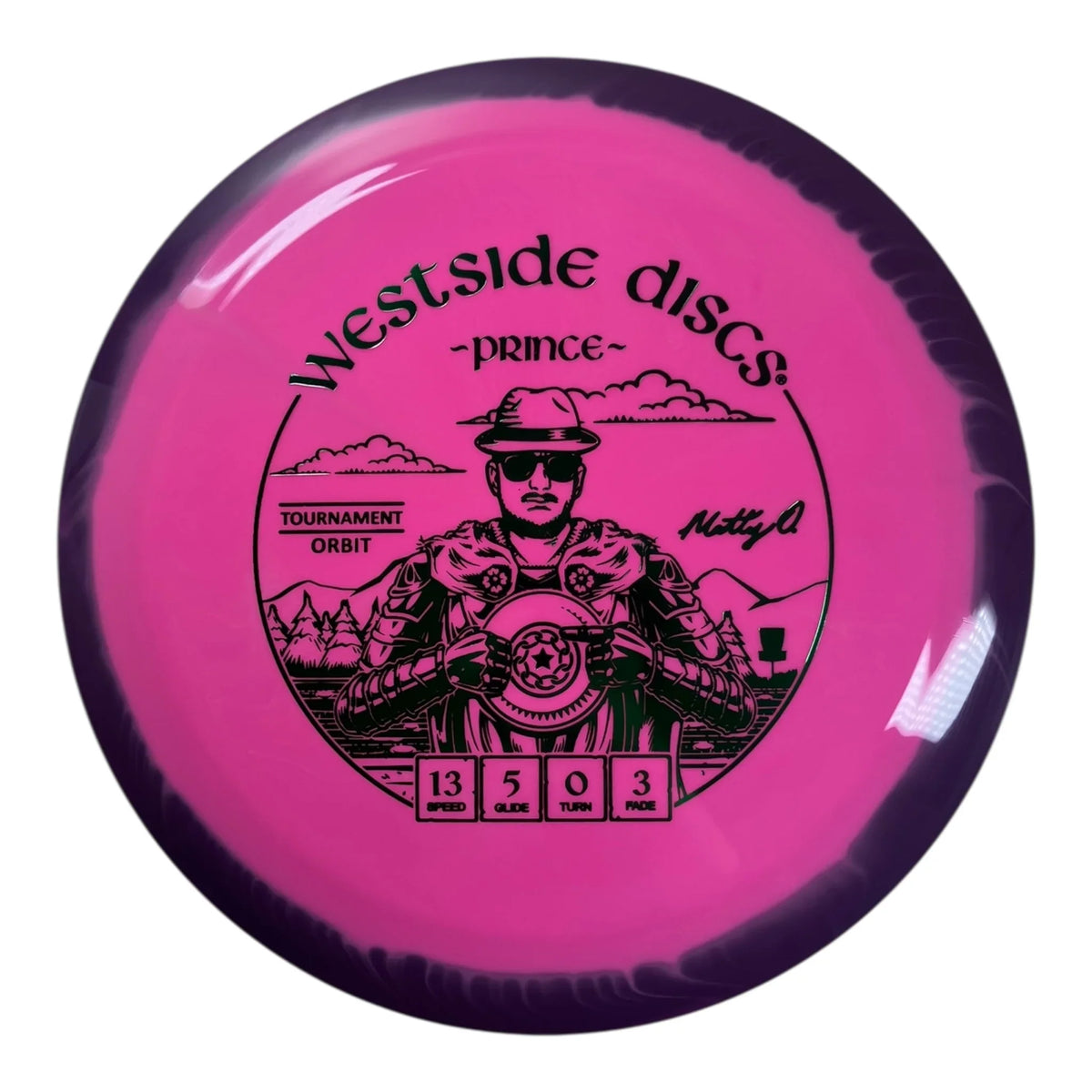 Westside Discs Prince | Tournament Orbit | Pink/Purple/Green 175g (Matt Orum) Disc Golf