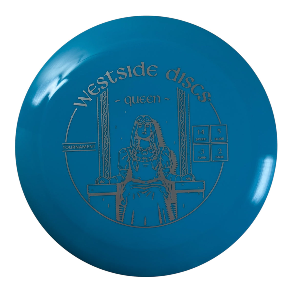 Westside Discs Queen | Tournament | Blue/Silver 173g Disc Golf