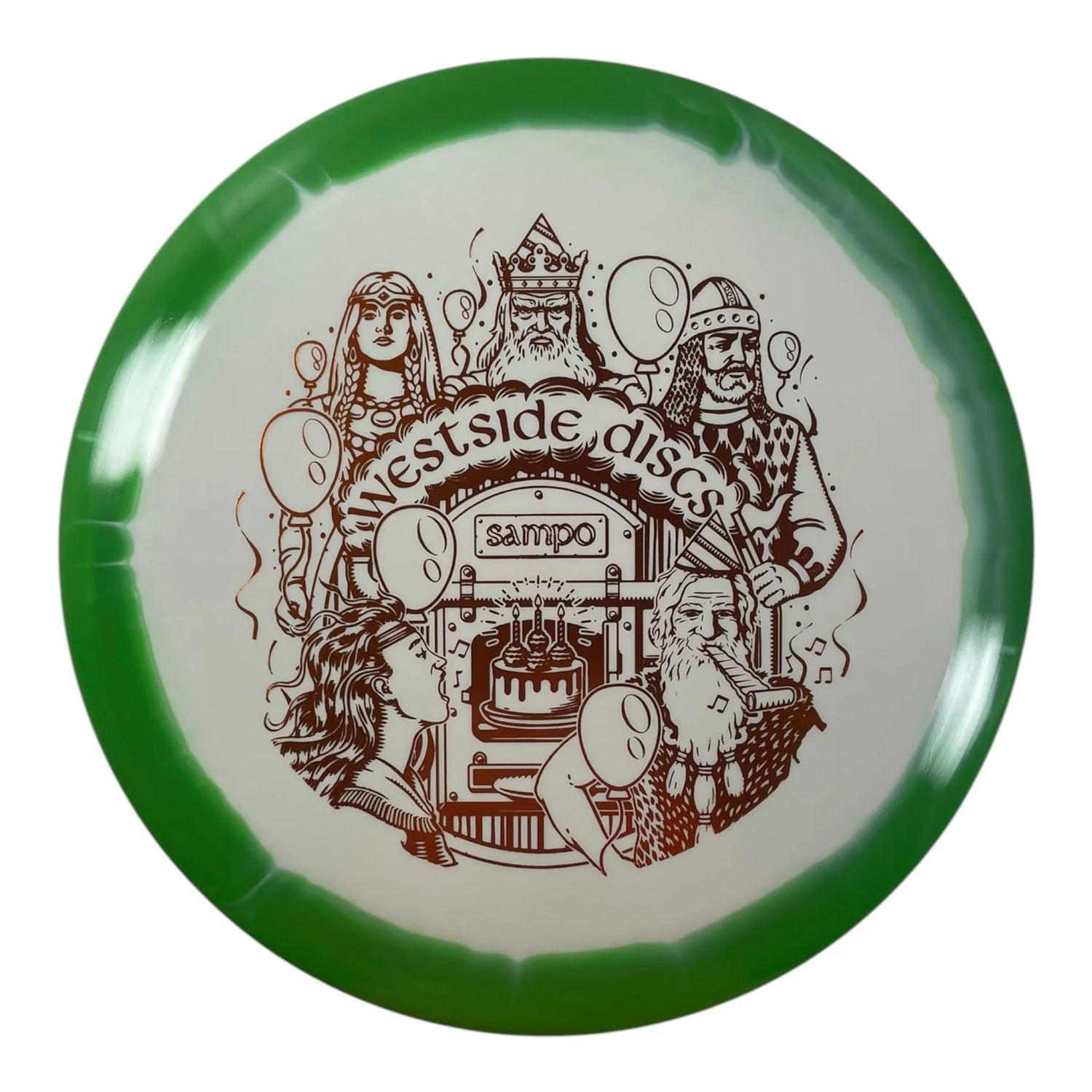 Westside Discs Sampo | Tournament Orbit | White/Green 173g (Kalevala) Disc Golf