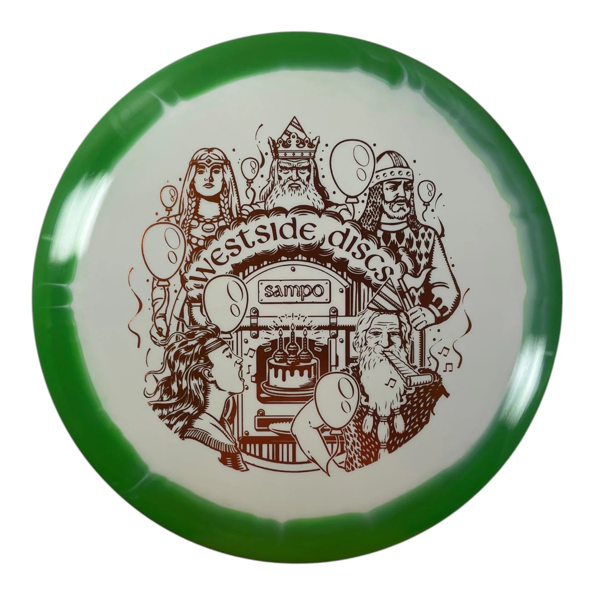 Westside Discs Sampo | Tournament Orbit | White/Green 173g (Kalevala) Disc Golf