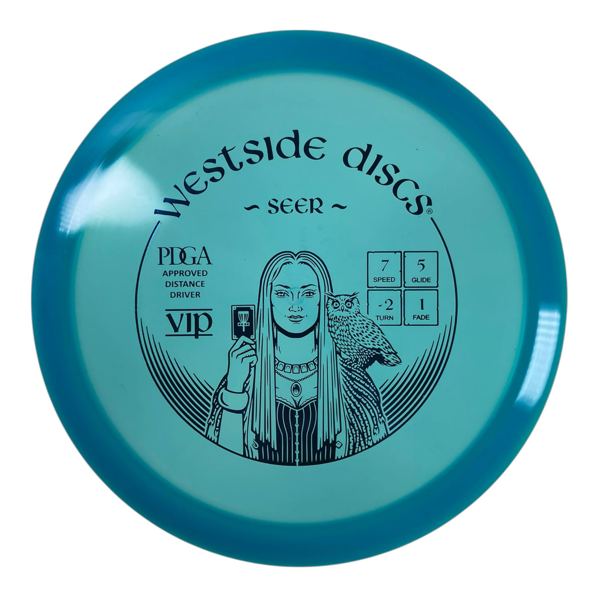 Westside Discs Seer | VIP | Blue/Blue 173g Disc Golf