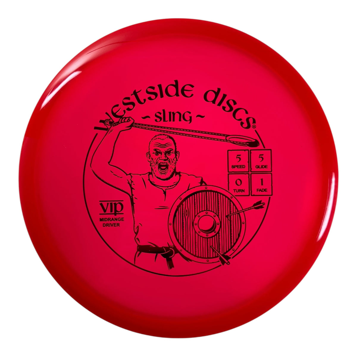 Westside Discs Sling | VIP | Red/Red 177g Disc Golf