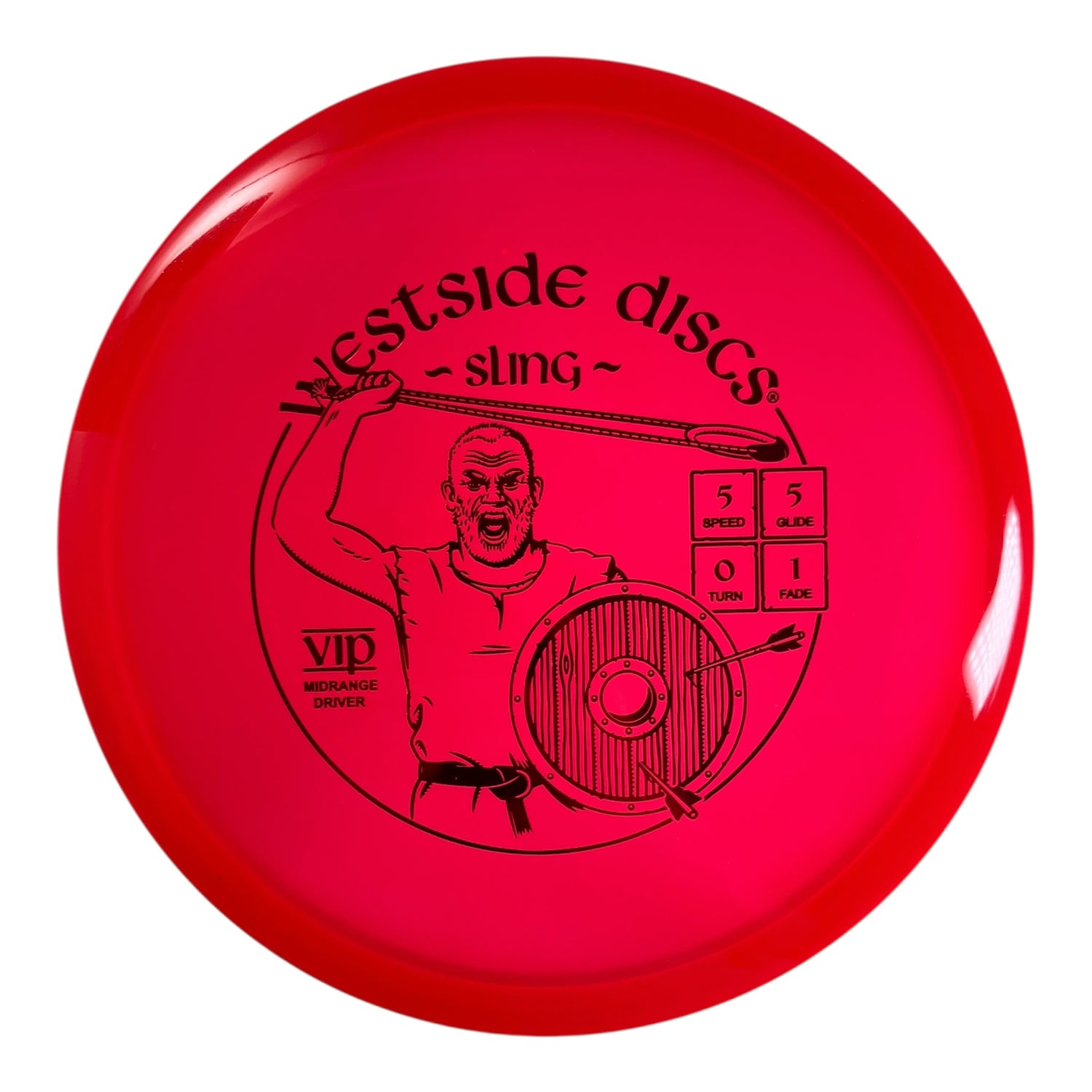 Westside Discs Sling | VIP | Red/Red 177g Disc Golf