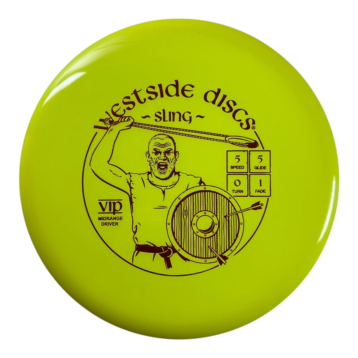 Westside Discs Sling | VIP | Yellow/Bronze 178g Disc Golf