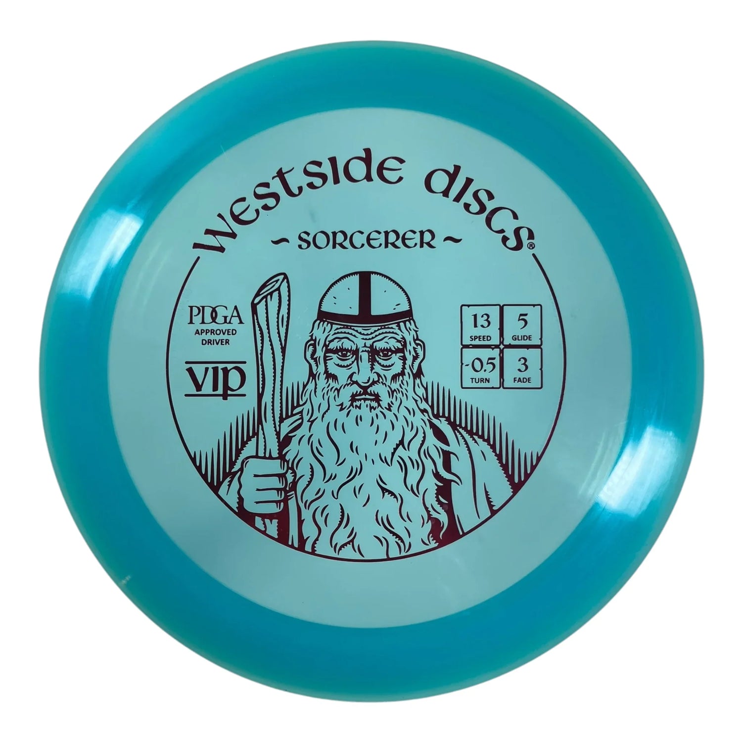 Westside Discs Sorcerer | VIP | Blue/Red 173-174g Disc Golf