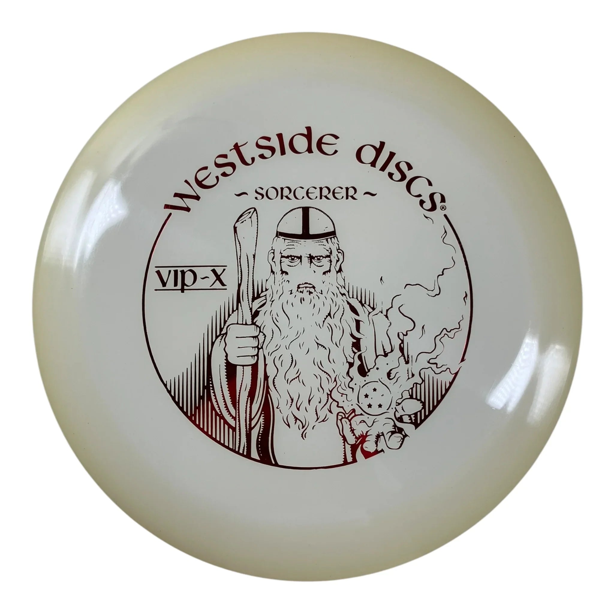 Westside Discs Sorcerer | VIP-X | White/Red 173-174g Disc Golf