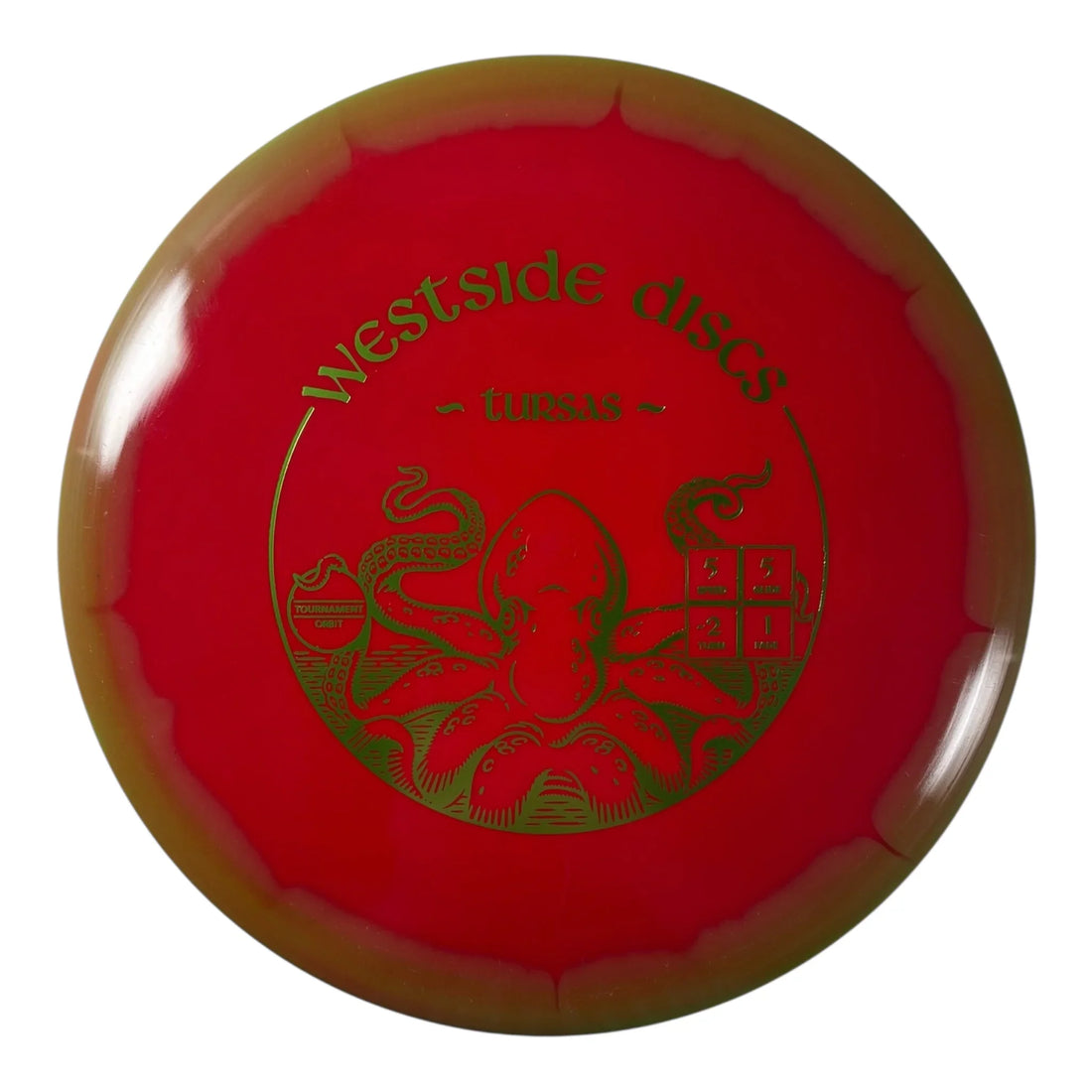 Westside Discs Tursas | Tournament Orbit | Red/Green 172g Disc Golf