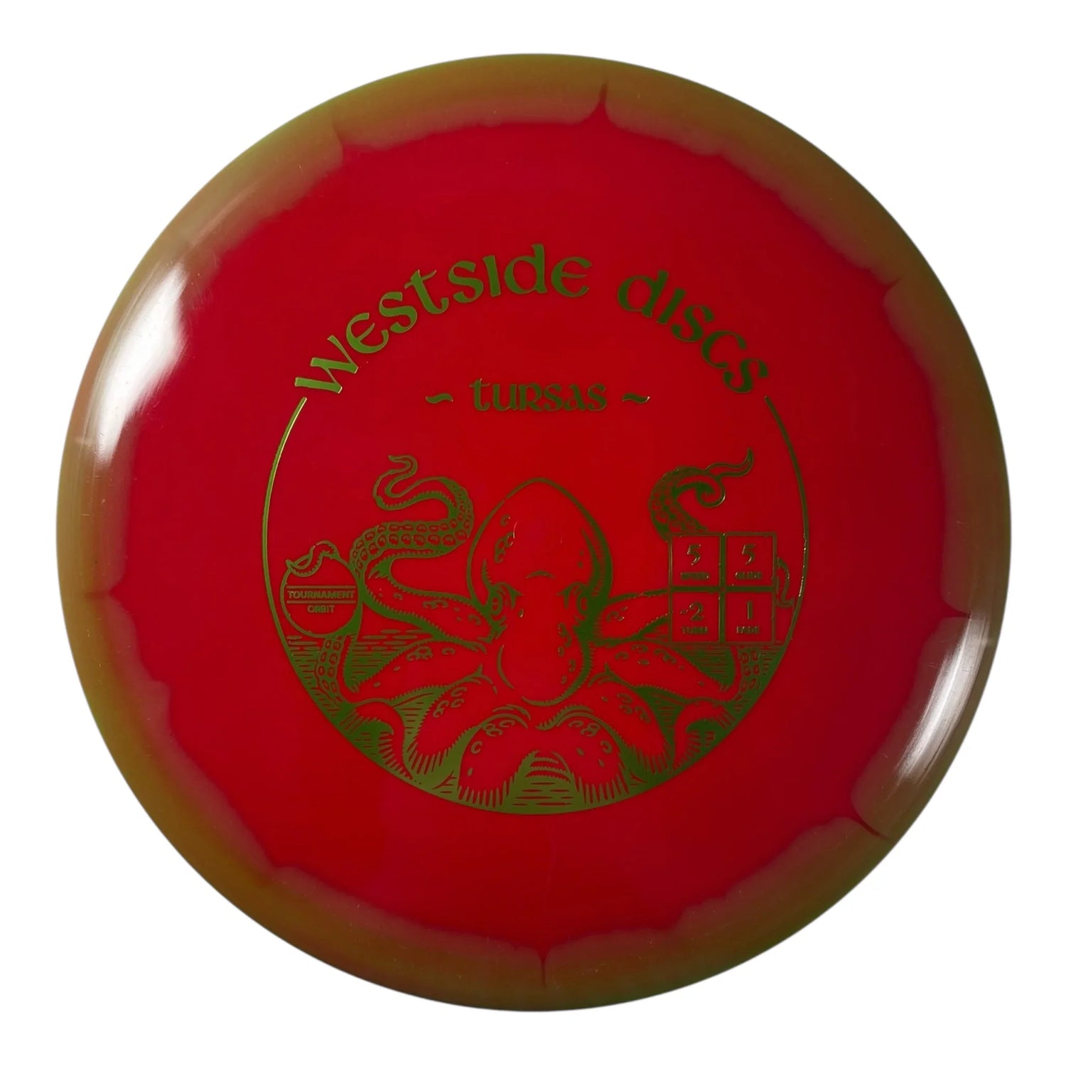 Westside Discs Tursas | Tournament Orbit | Red/Green 172g Disc Golf