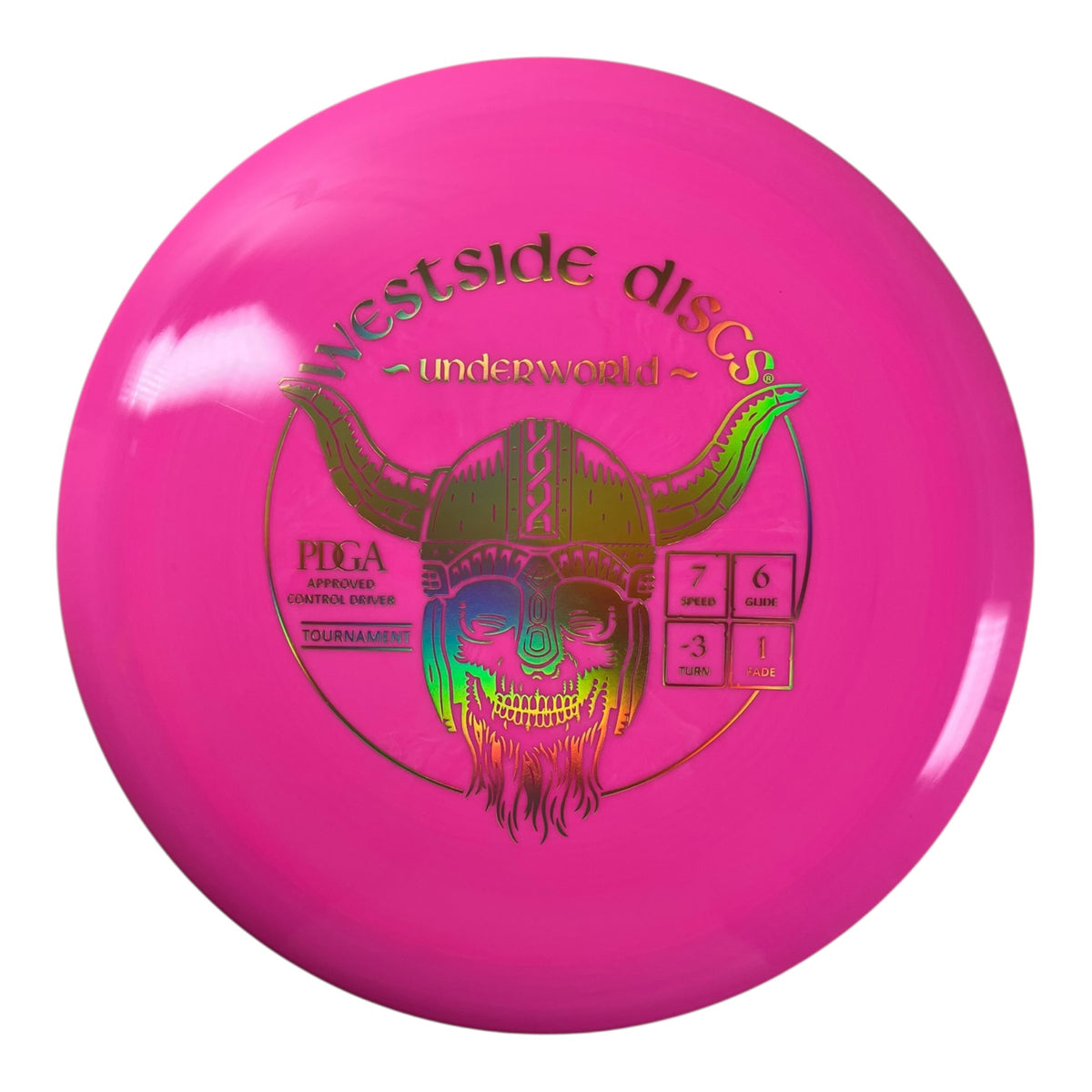Westside Discs Underworld | Tournament | Pink/Gold 173g Disc Golf