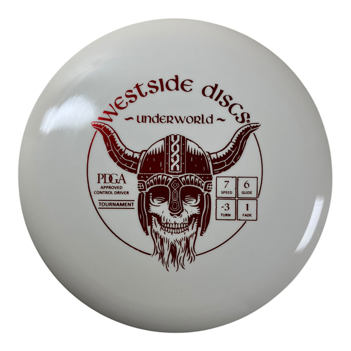 Westside Discs Underworld | Tournament | White/Red 172g Disc Golf
