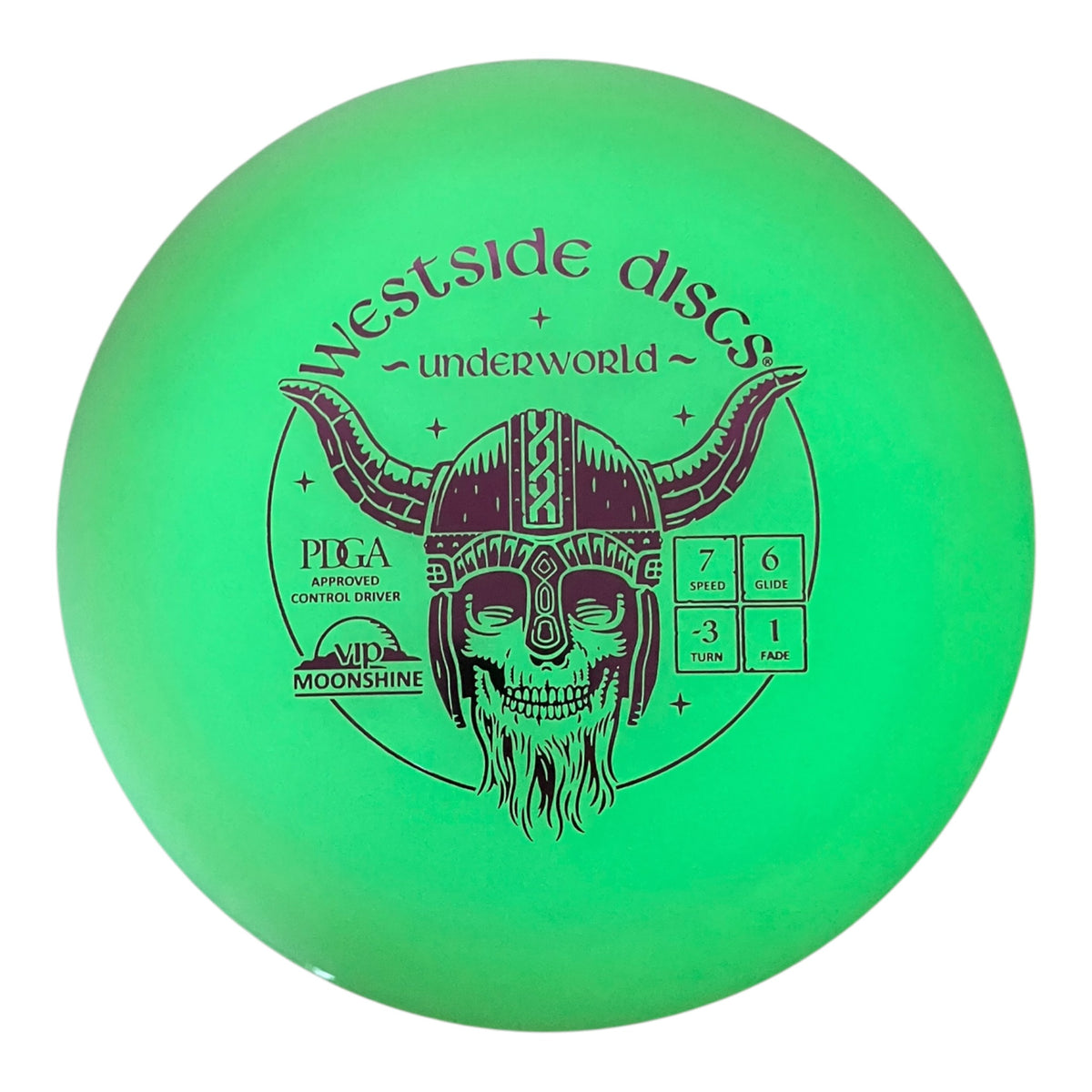 Westside Discs Underworld | VIP Moonshine | White/Purple 172g Disc Golf