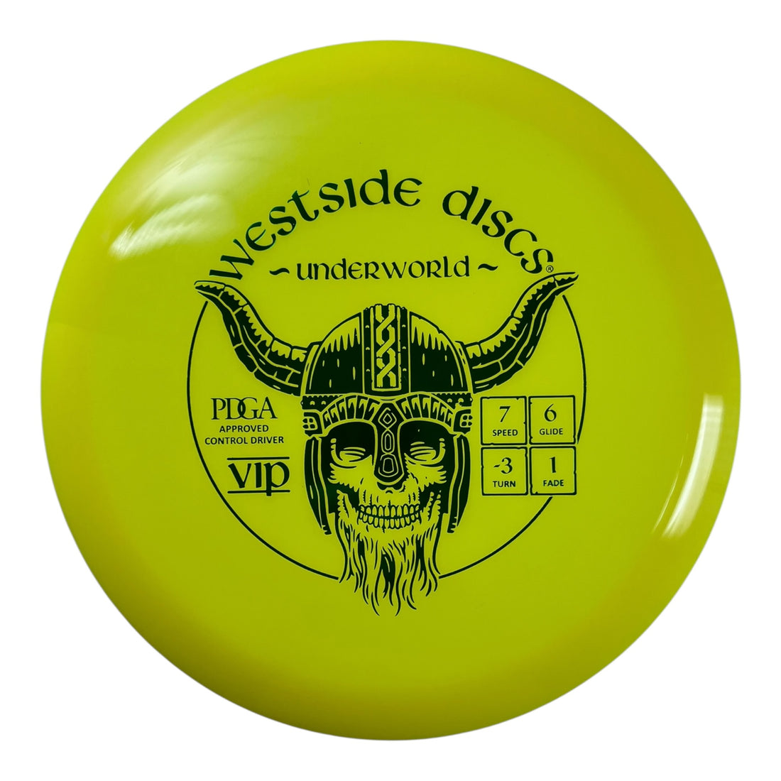 Westside Discs Underworld | VIP | Yellow/Green 173g Disc Golf