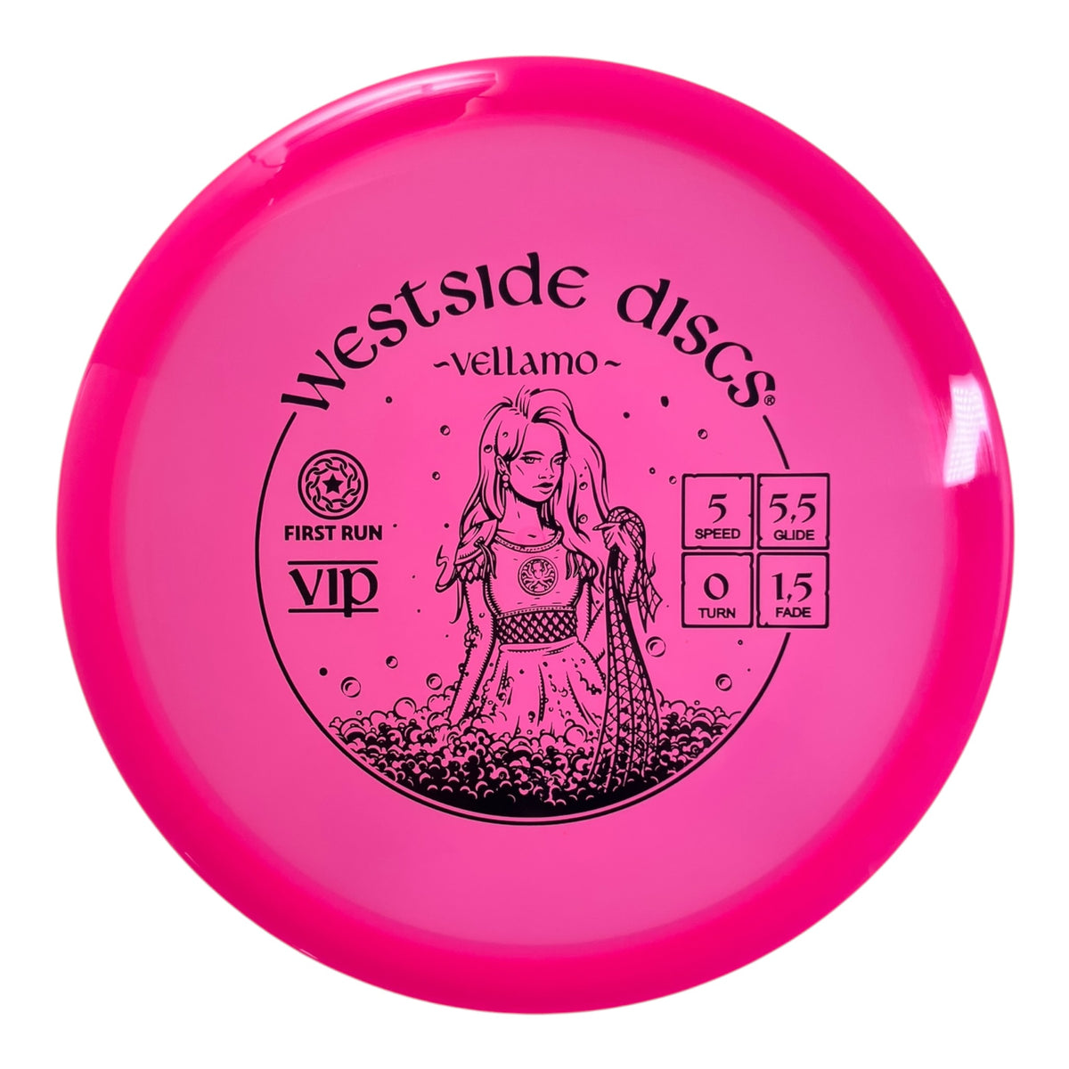 Westside Discs Vellamo | VIP | Pink/Black 177g (First Run) Disc Golf