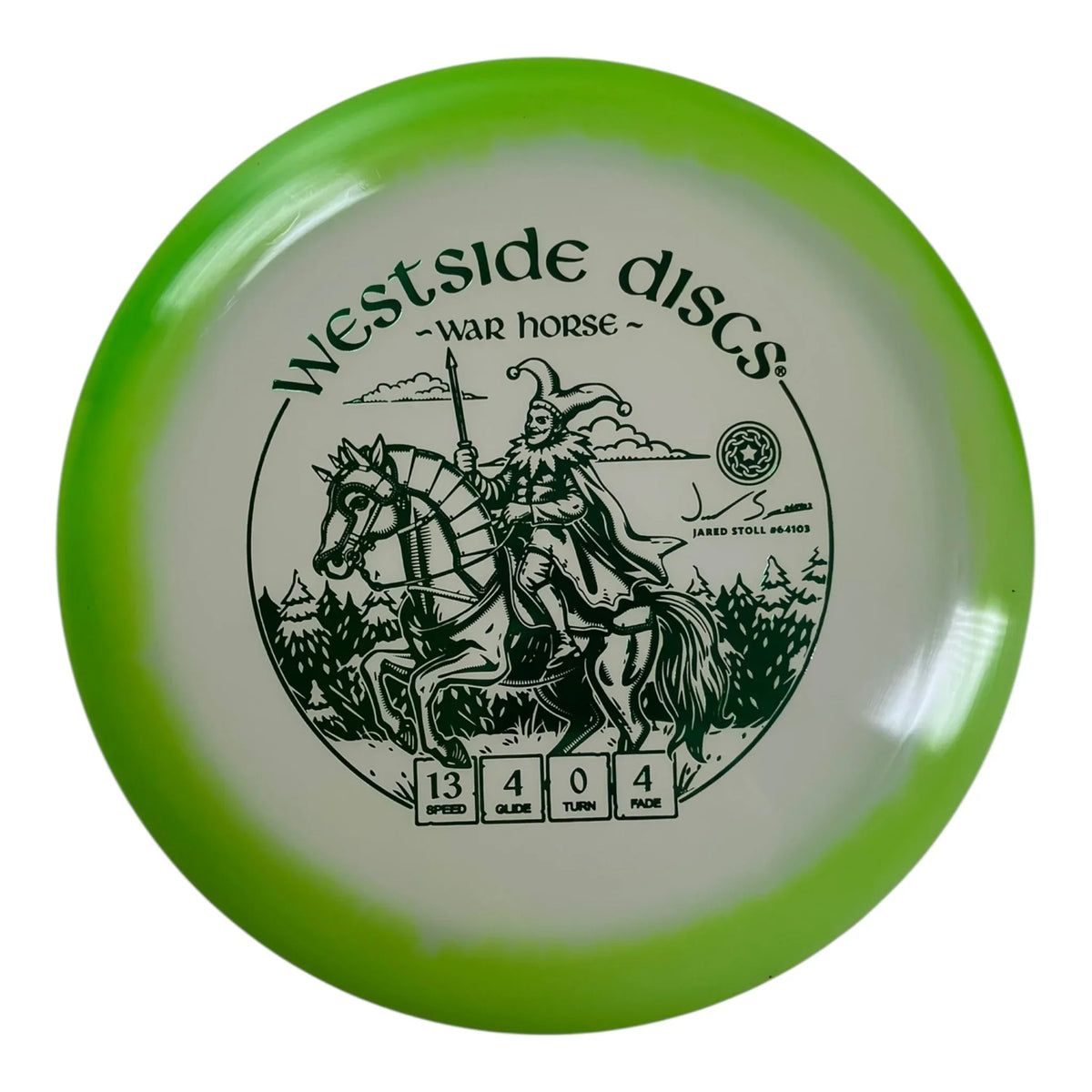 Westside Discs War Horse | VIP Orbit | Green/Green 174-175g (Jared Stoll) Disc Golf