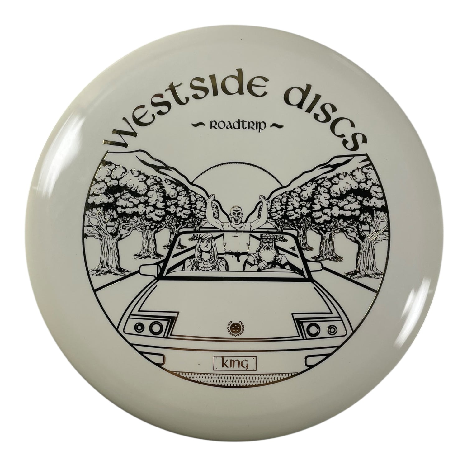 Westside Discs Warship | Tournament | White/Gold 177g (Roadtrip) Disc Golf
