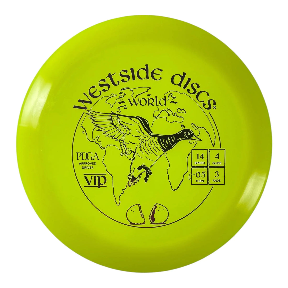 Westside Discs World | VIP | Yellow/Pink 173g Disc Golf