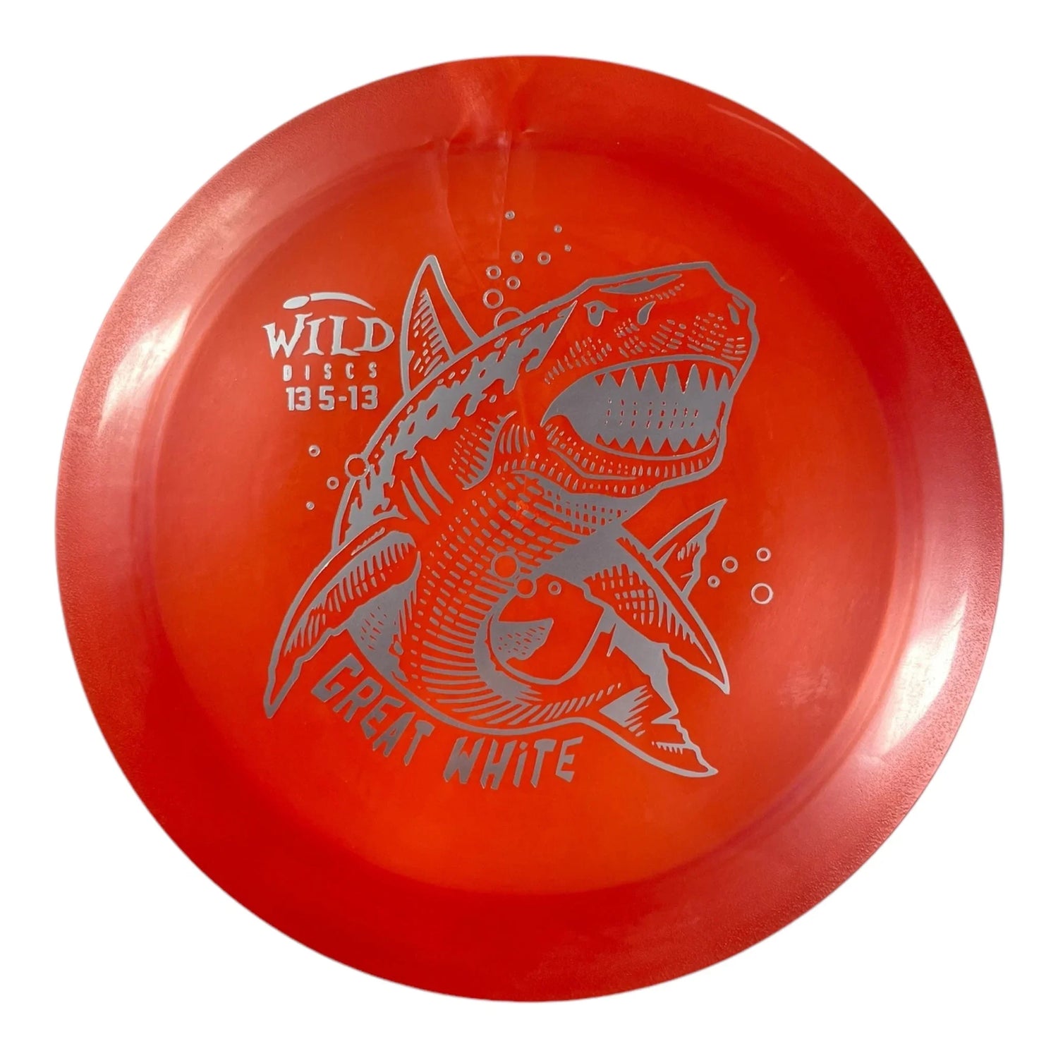 Wild Discs Great White | Lava | Orange/Silver 175 - 176g Disc Golf
